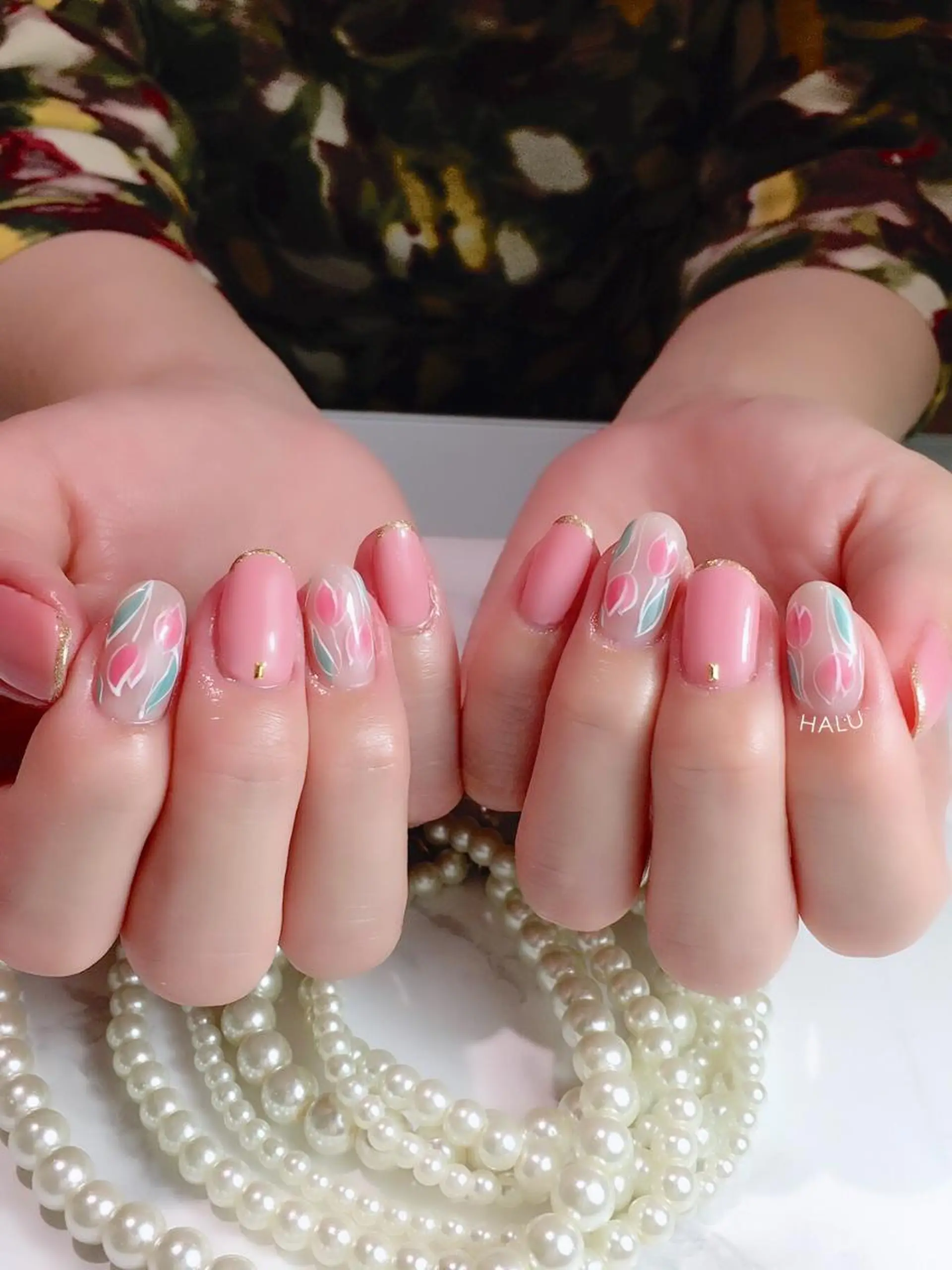 ネイル ガーリー HALU ハルのネイルデザイン