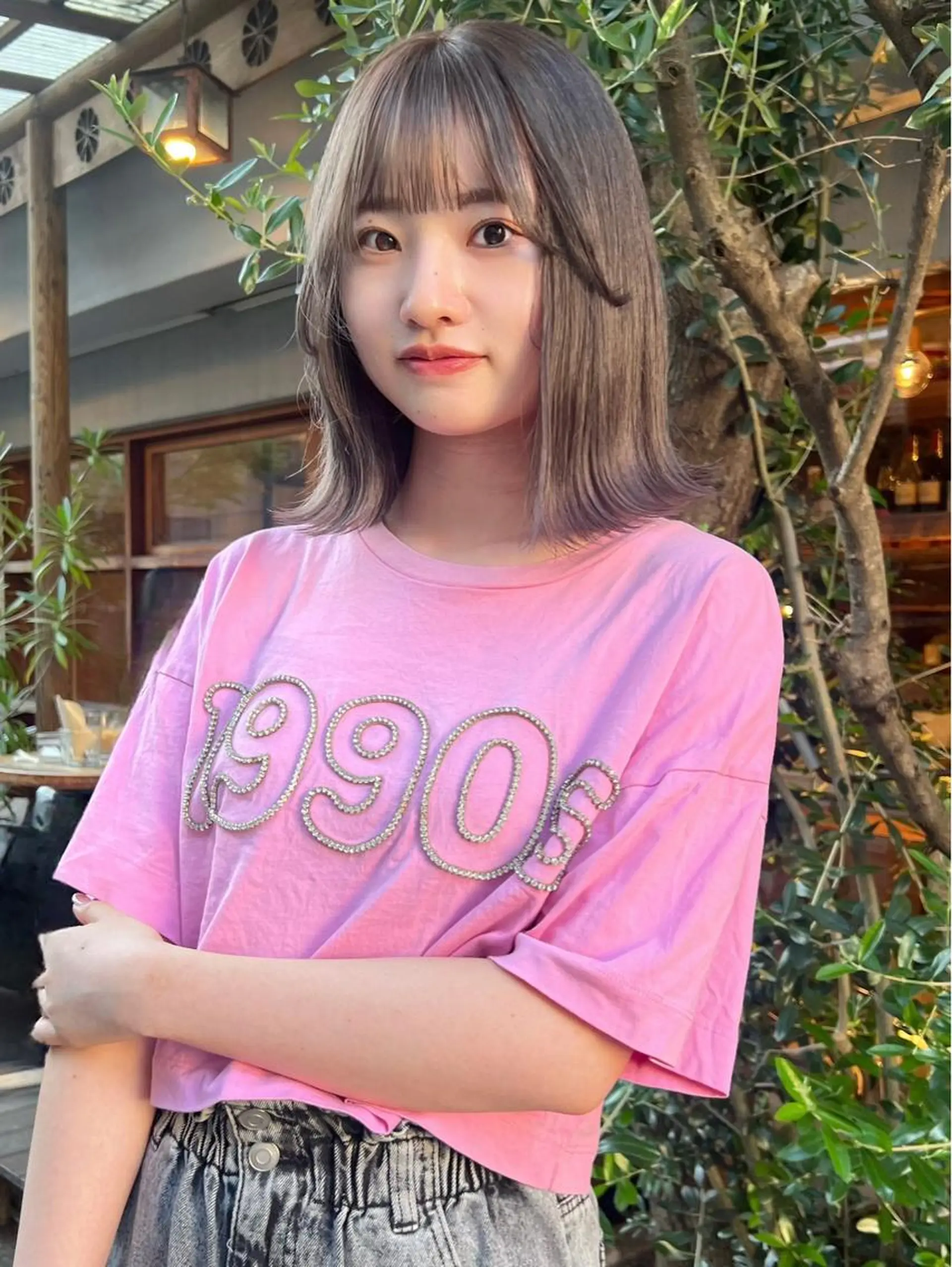 セミロング カット ヘアカラー AI TOKYO　S所属・mizuki 【韓国レイヤー】のヘアスタイル