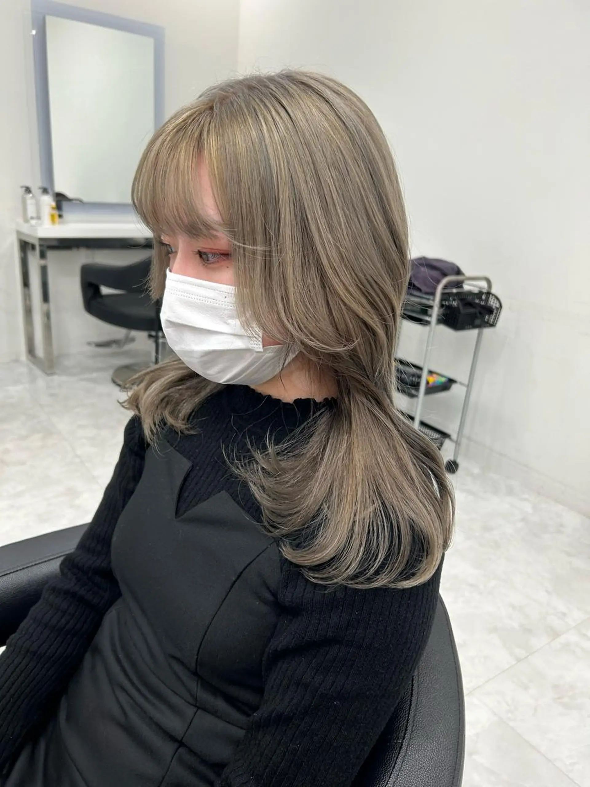 セミロング カット 韓流メンズカット パーマ/KOTAのヘアスタイル