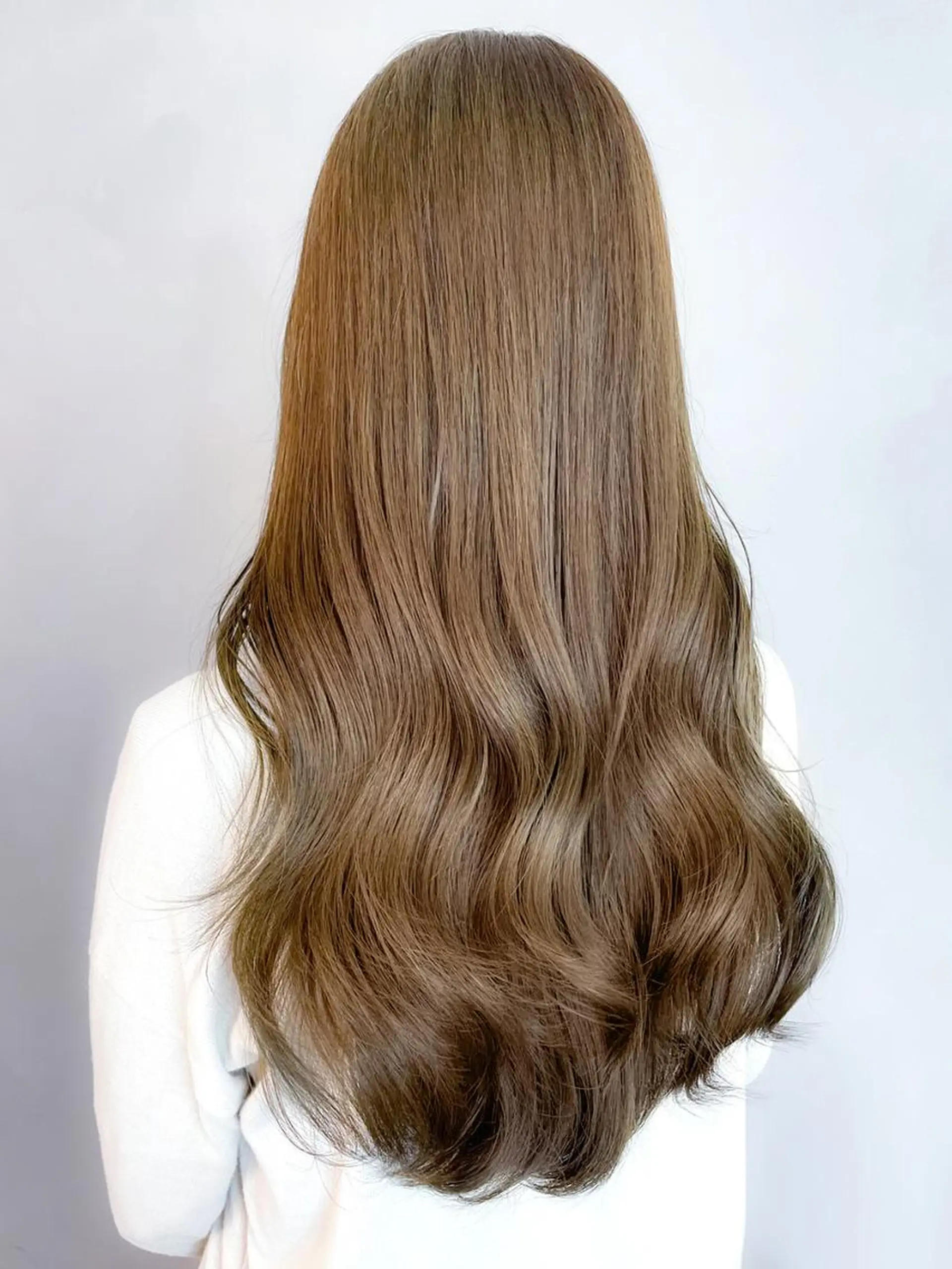 カラー ヘアアレンジ パーマ ベージュカラー ブリーチ ブリーチなしカラー オリーブベージュ カット ITbyALBUM 松戸のヘアスタイル