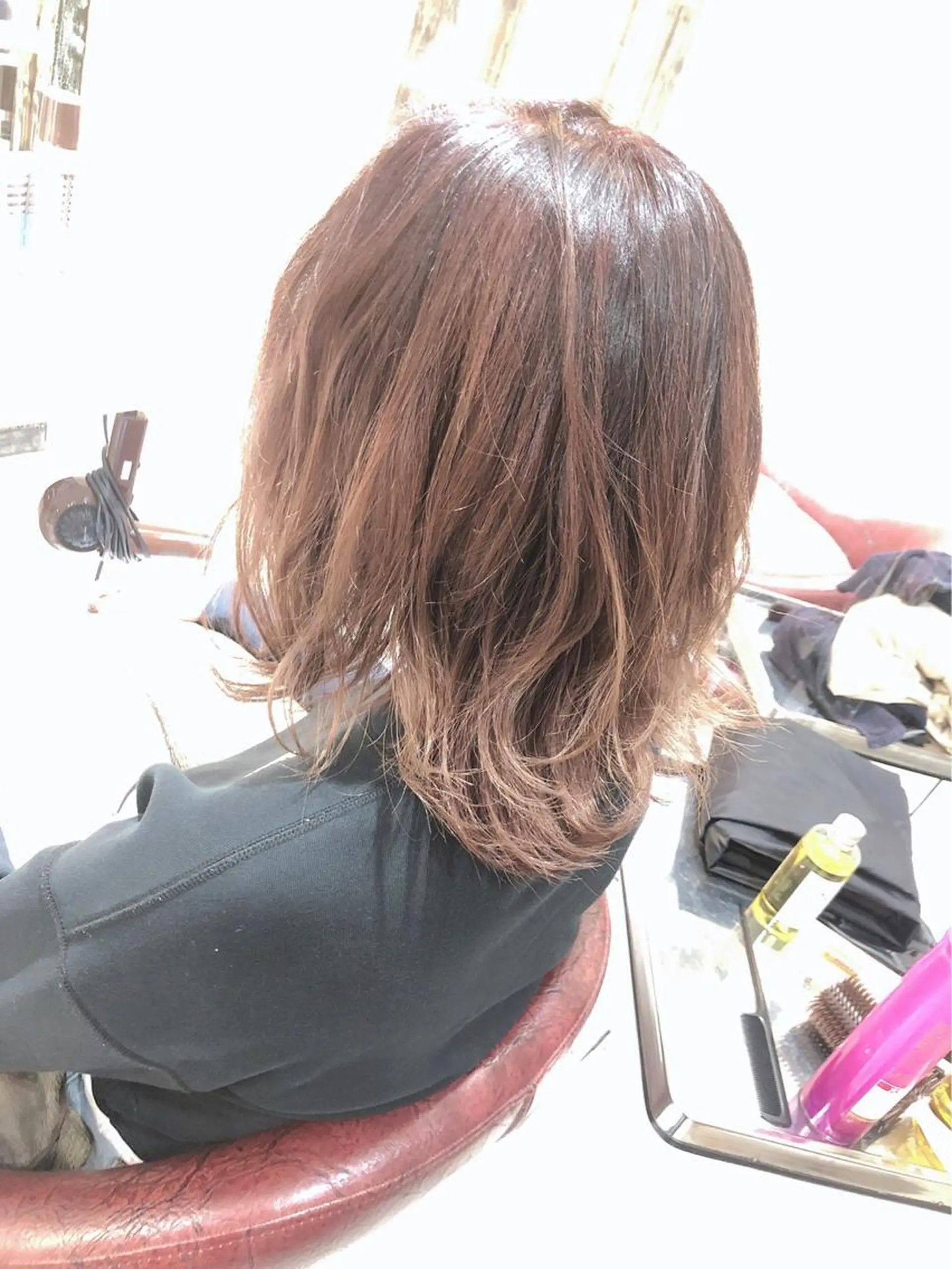 ミディアム カラー PANOL 秀島のヘアスタイル