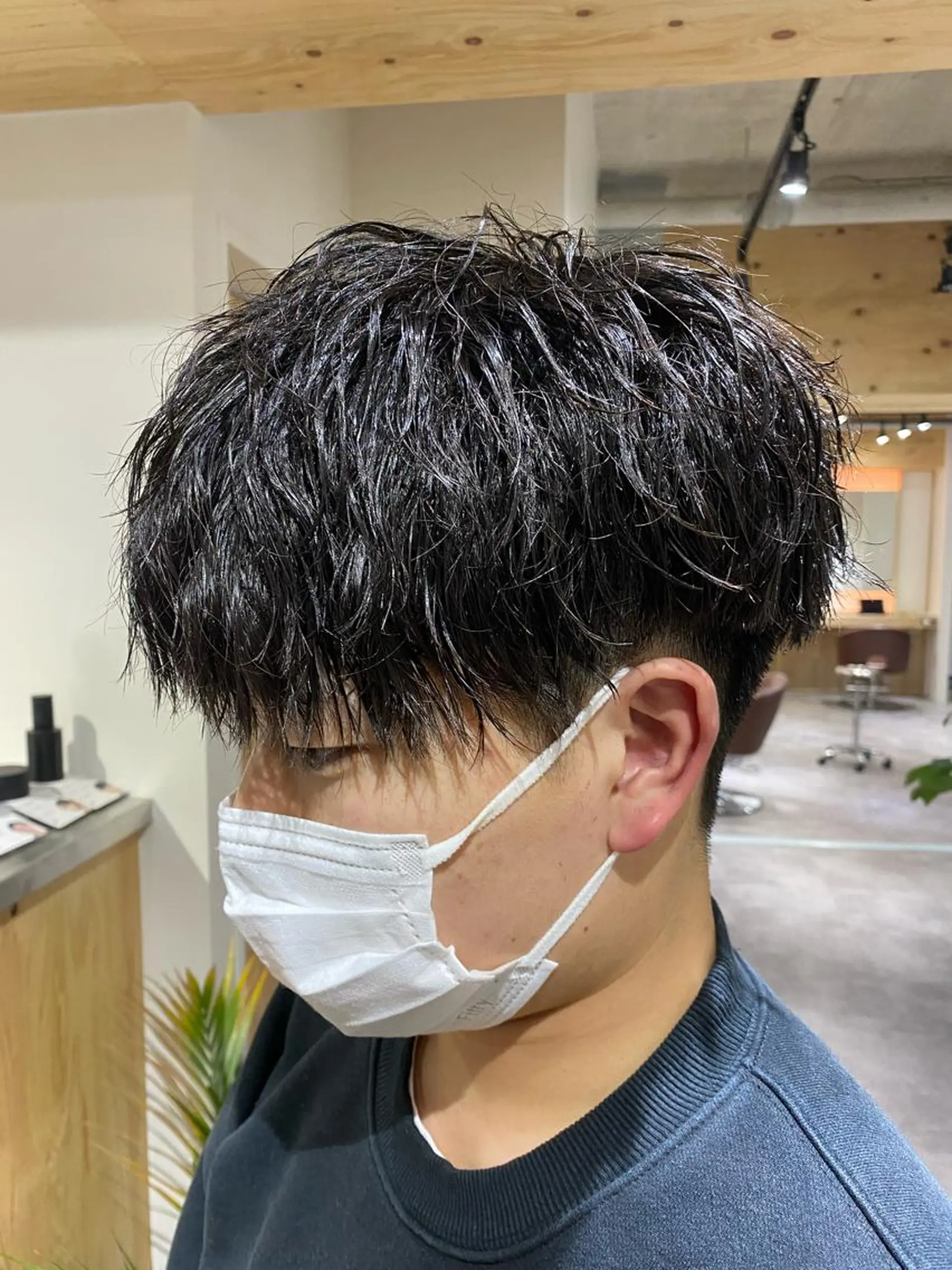 パーマ メンズ カット パーマ トリートメント ヘアセット メンズブリーチカラー /パーマ ごーた立川のヘアスタイル