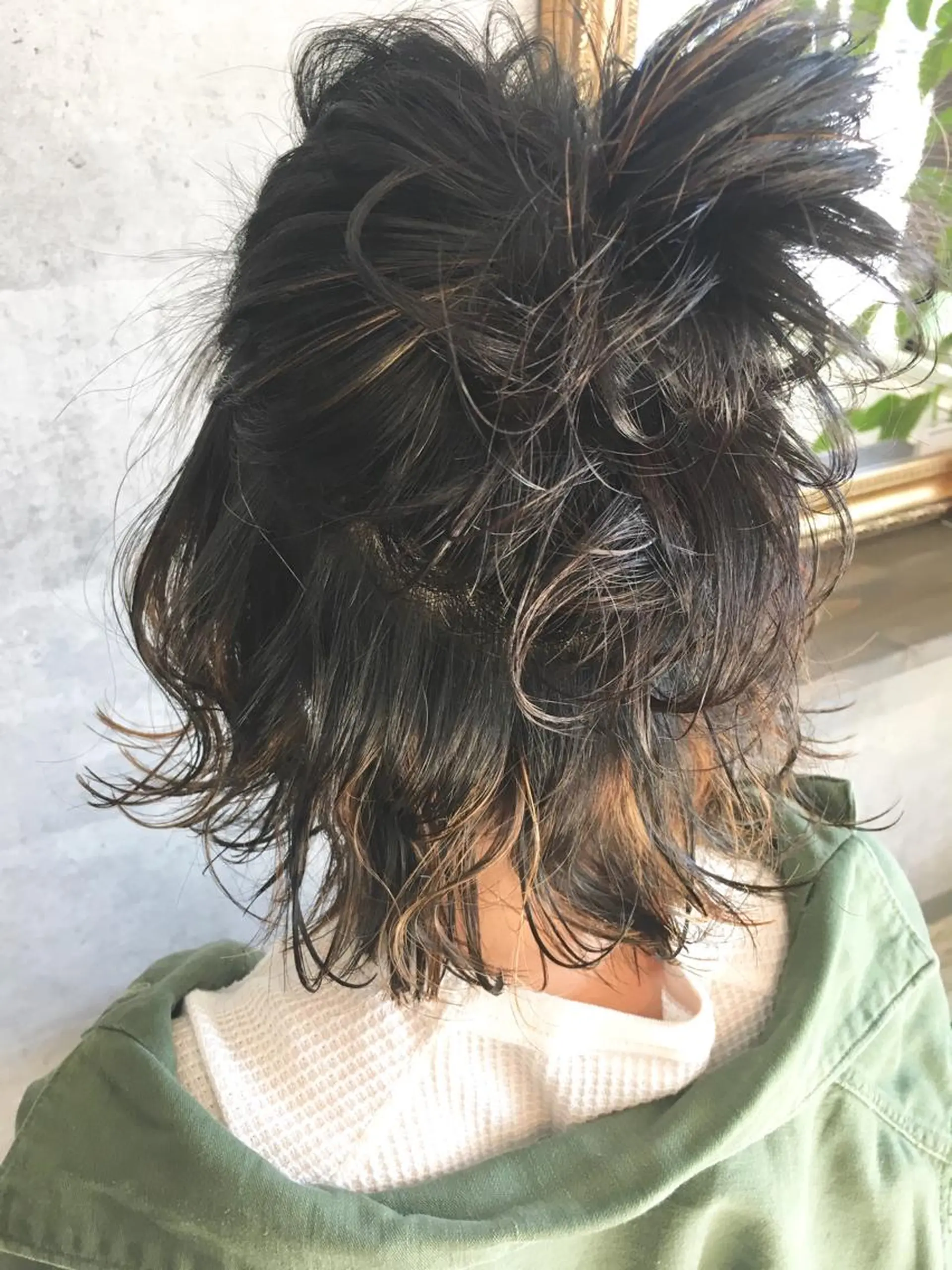 ミディアム カラー ハイライトカラー ハイライト カット ヘアカラー hair salon Glanzのヘアスタイル