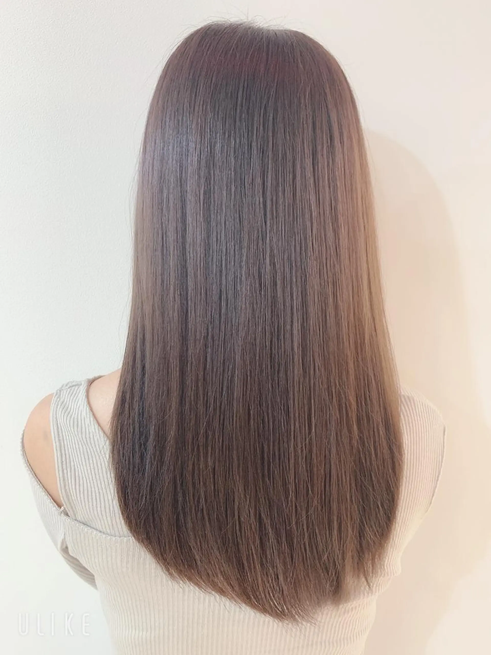 セミロング カラー カット ヘアカラー なりたいが叶う ながしまじゅんきのヘアスタイル