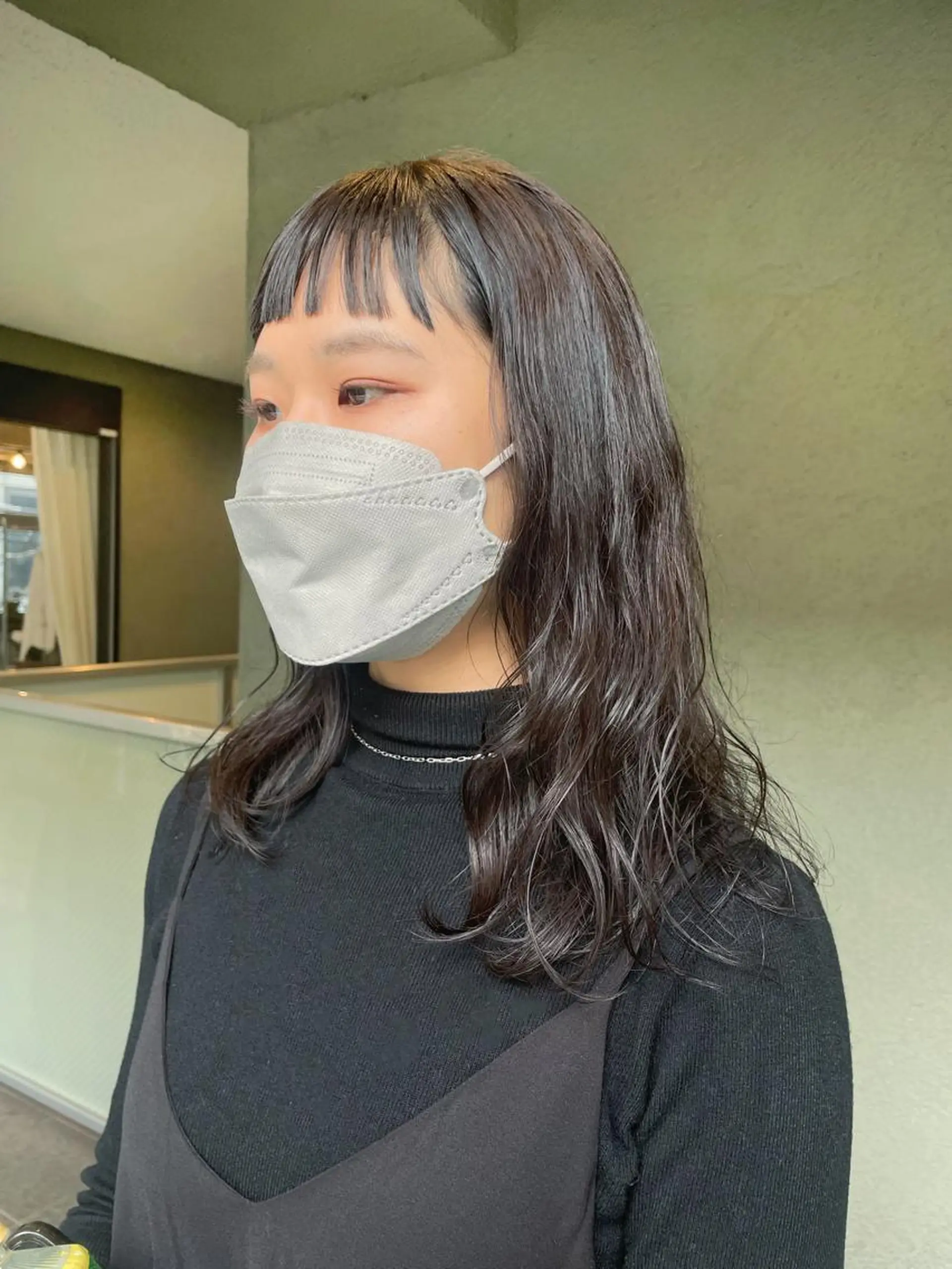 ミディアム カラー パーマ ミディアムパーマ ブラウンカラー ストレートパーマ カット ヘアカラー パーマ HIROKI ” stylistのヘアスタイル