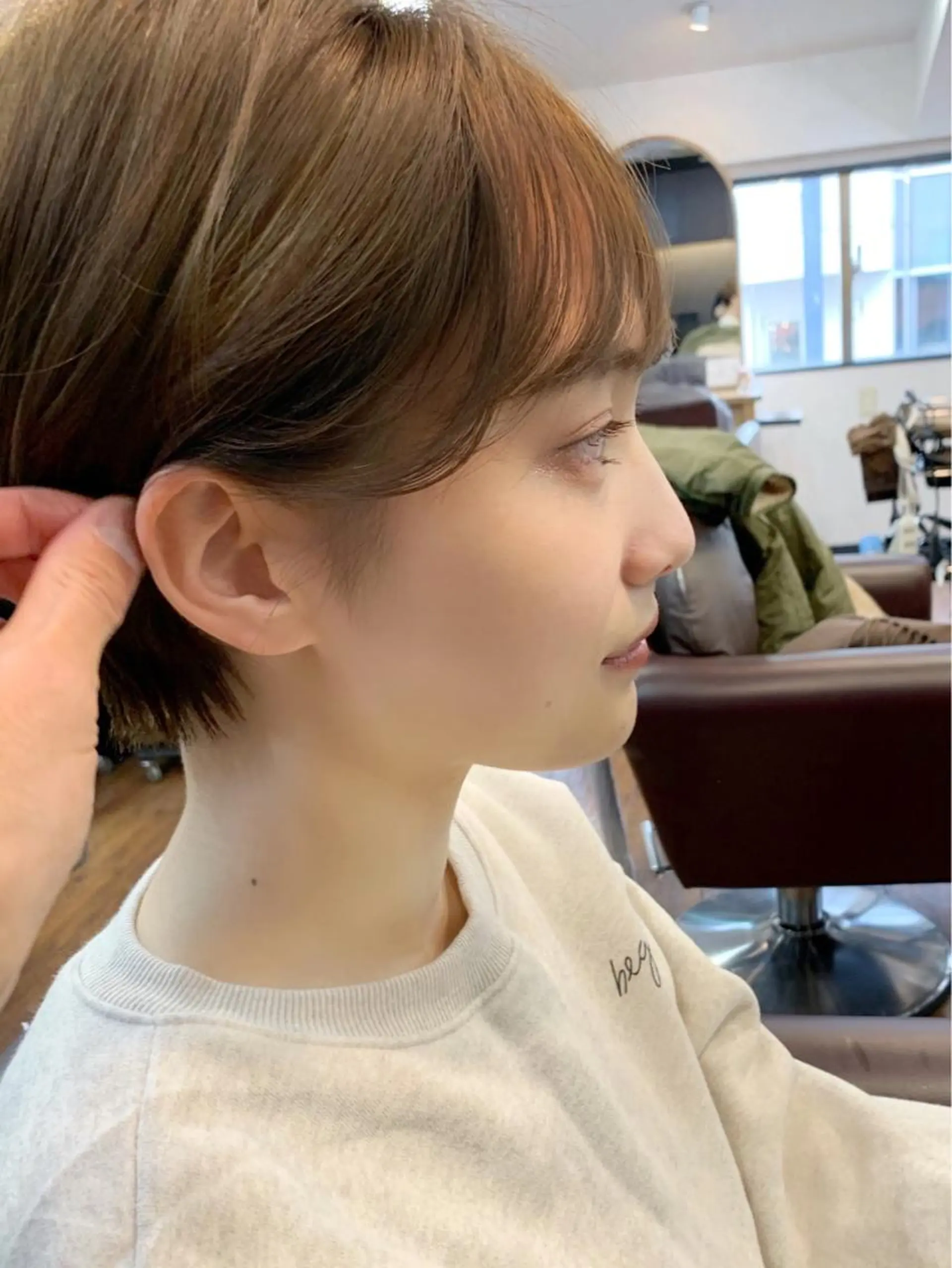 ショート カラー 縮毛矯正/ショート/ レイヤー/畑中正敏のヘアスタイル