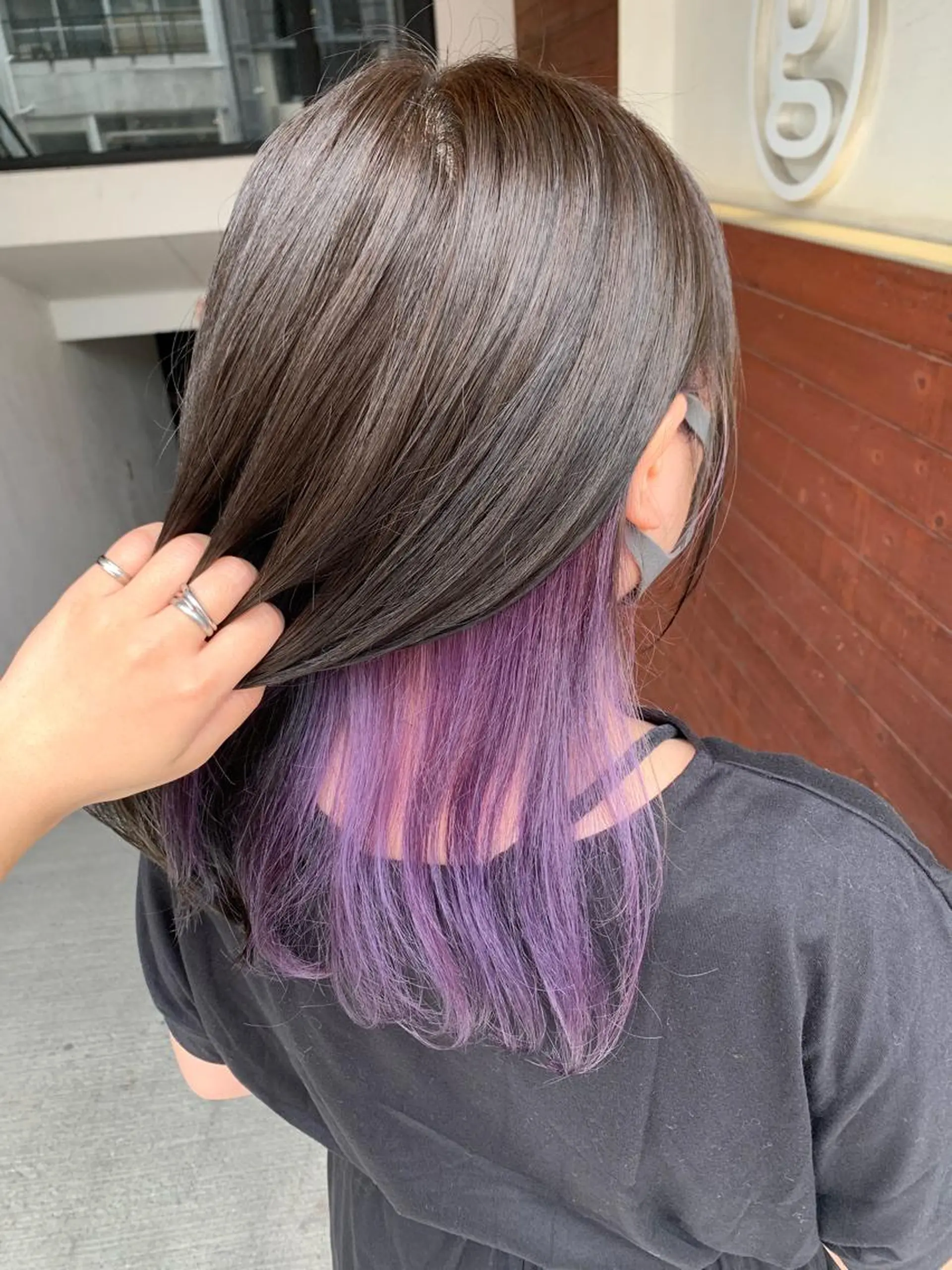 セミロング カラー インナーカラー カット ヘアカラー トリートメント IORI #韓国ヘア#髪質改善のヘアスタイル