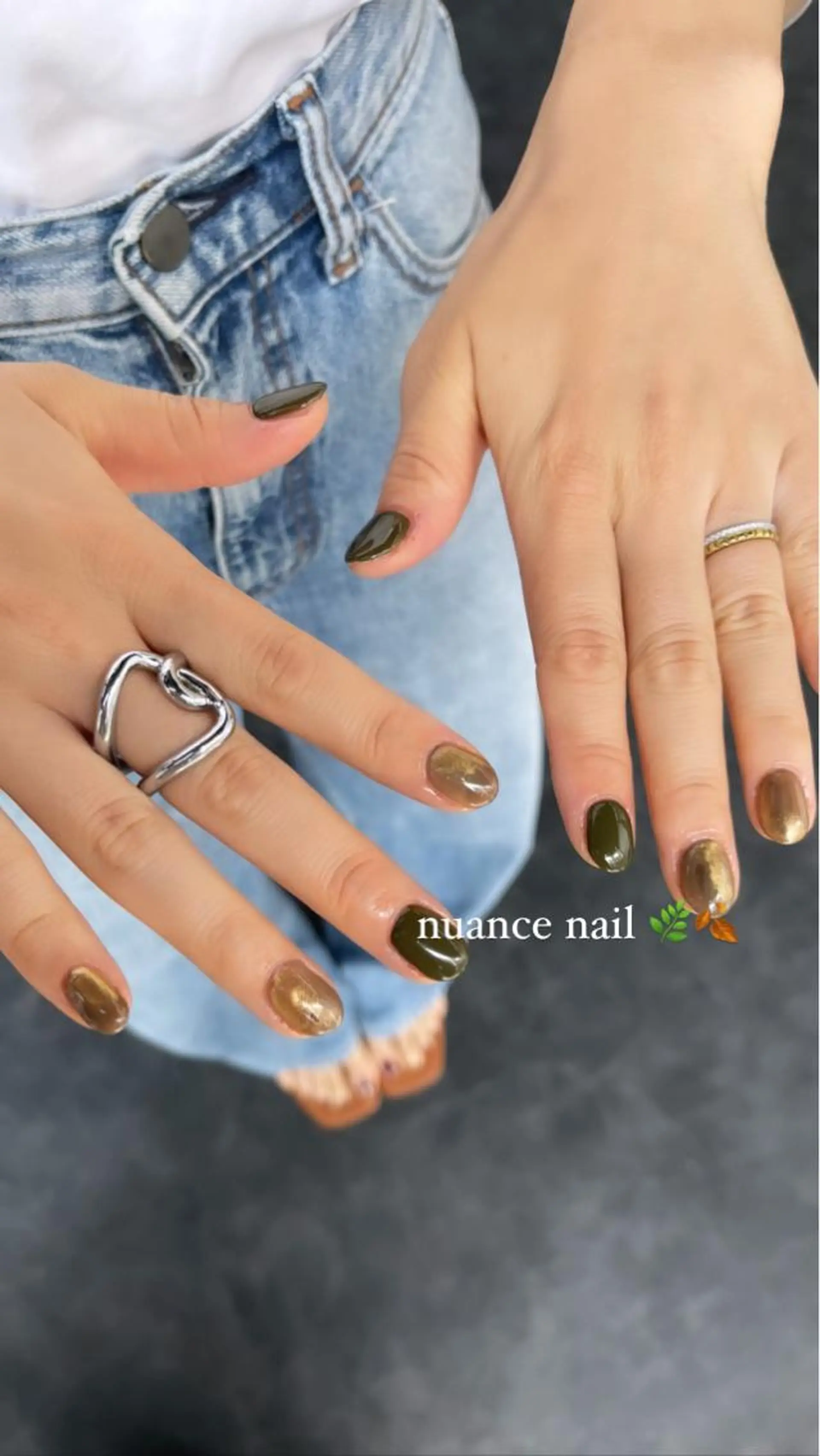 ネイル フレンチネイル マグネットネイル ニュアンスネイル ワンカラーネイル ハンドネイル GRANDE大須 Cecil💜のネイルデザイン