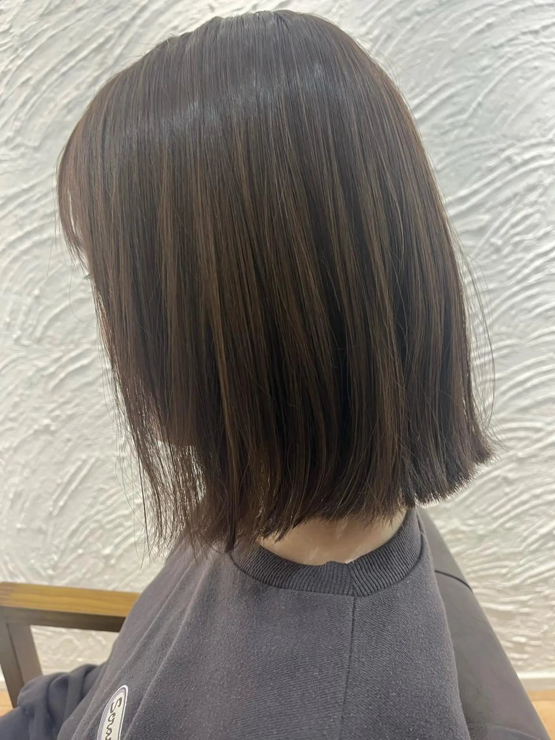 ミディアム カラー 切りっぱなしボブ ベージュカラー オリーブベージュ ボブ カット ヘアカラー トリートメント 🌈透明感カラー🌈 🌟吉田祐介🌟のヘアスタイル