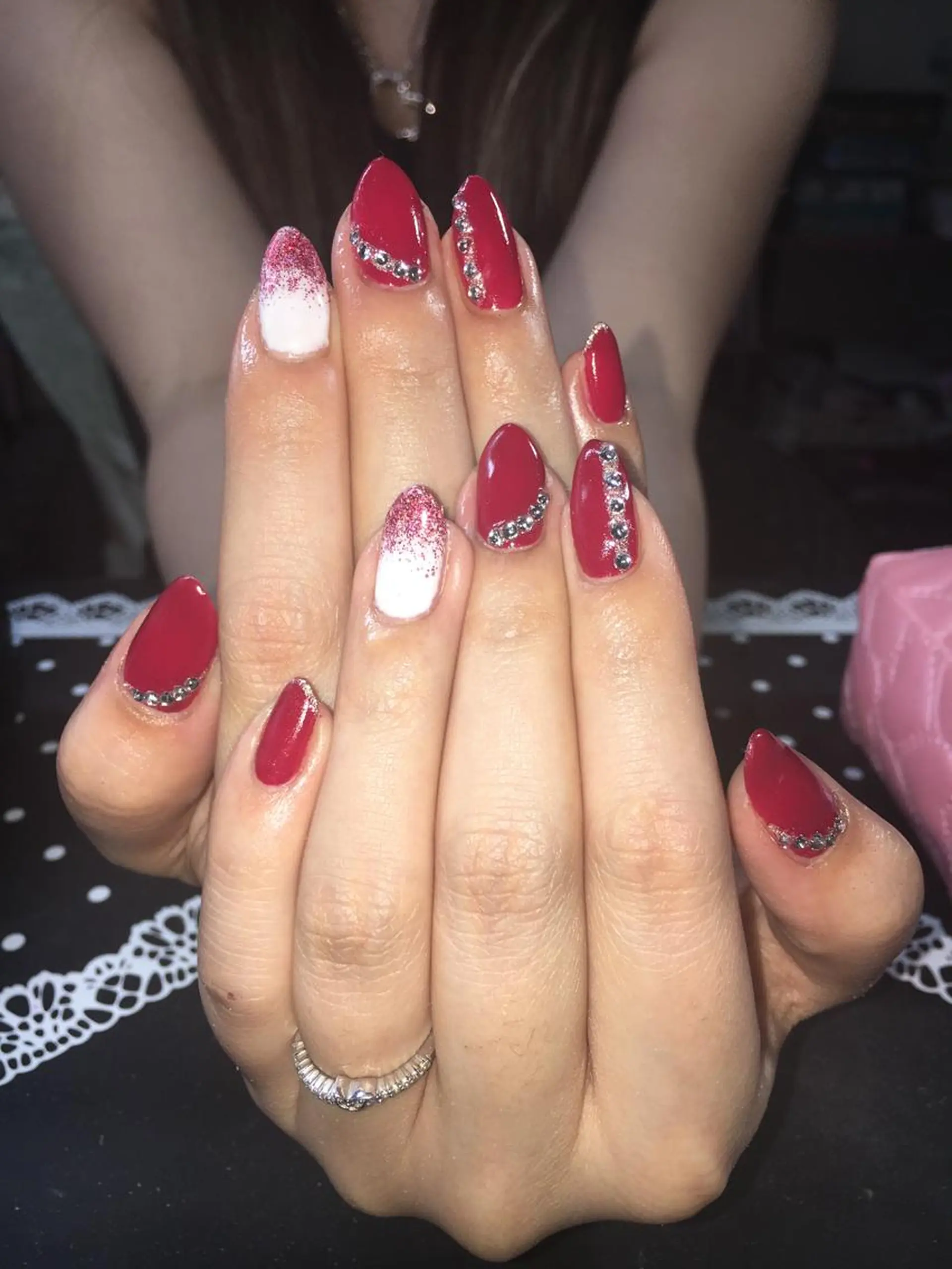 ネイル グラデーション ラメ(グリッター) ラメグラデーション miwa ミワのネイルデザイン