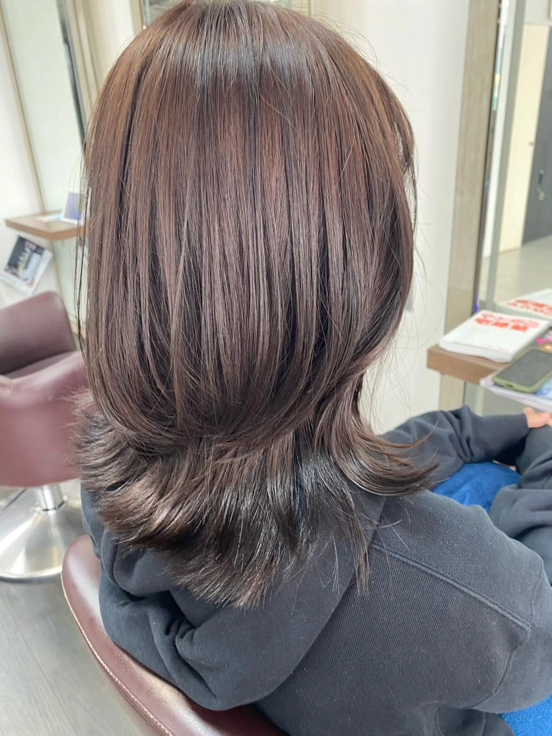 セミロング ヘアカラー トリートメント 月野涼風 /レイヤーカットのヘアスタイル