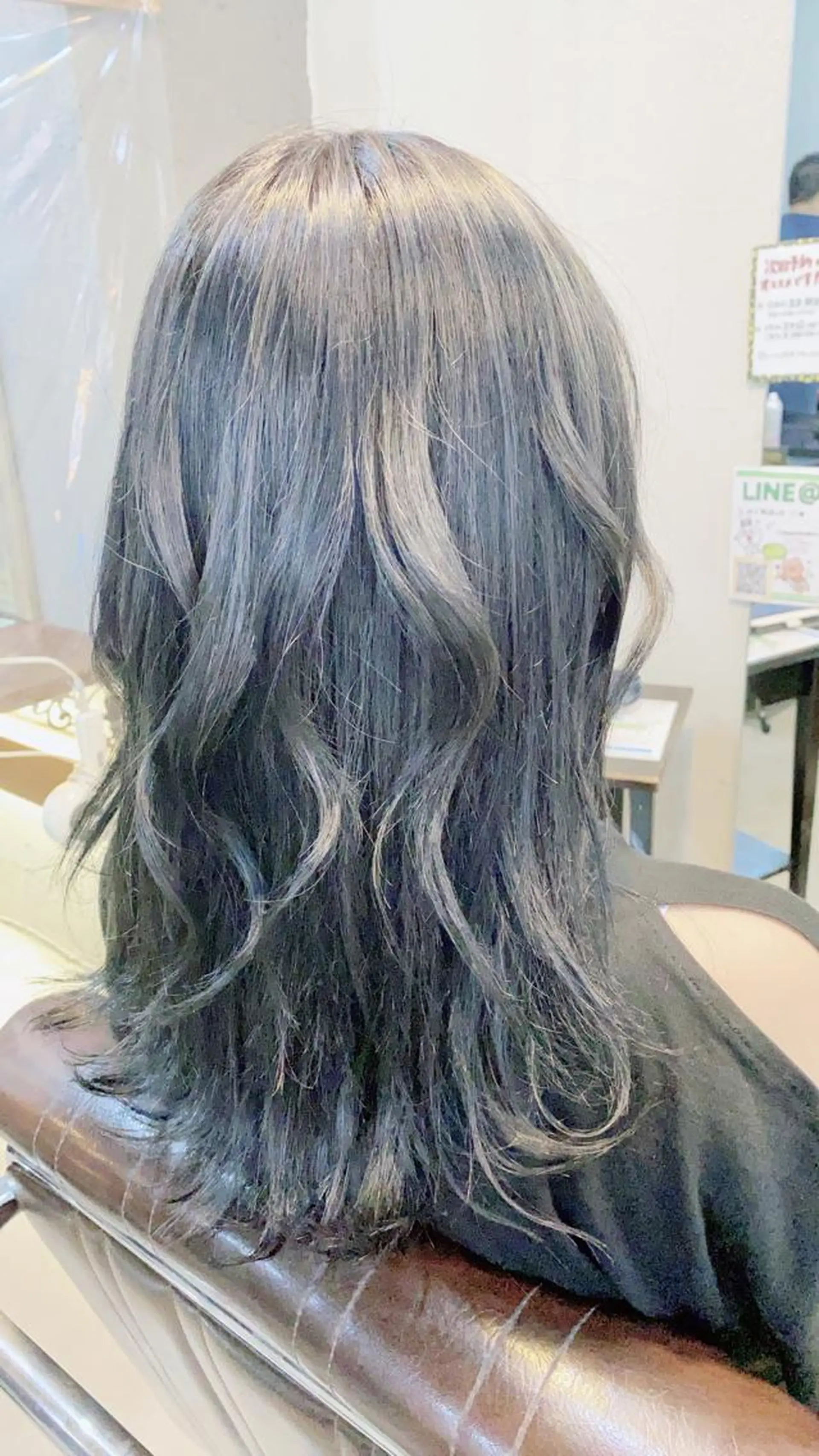 ロング カラー ヘアアレンジ グレージュ ハイライトカラー ハイライト ヘアカラー 桜田 修未のヘアスタイル
