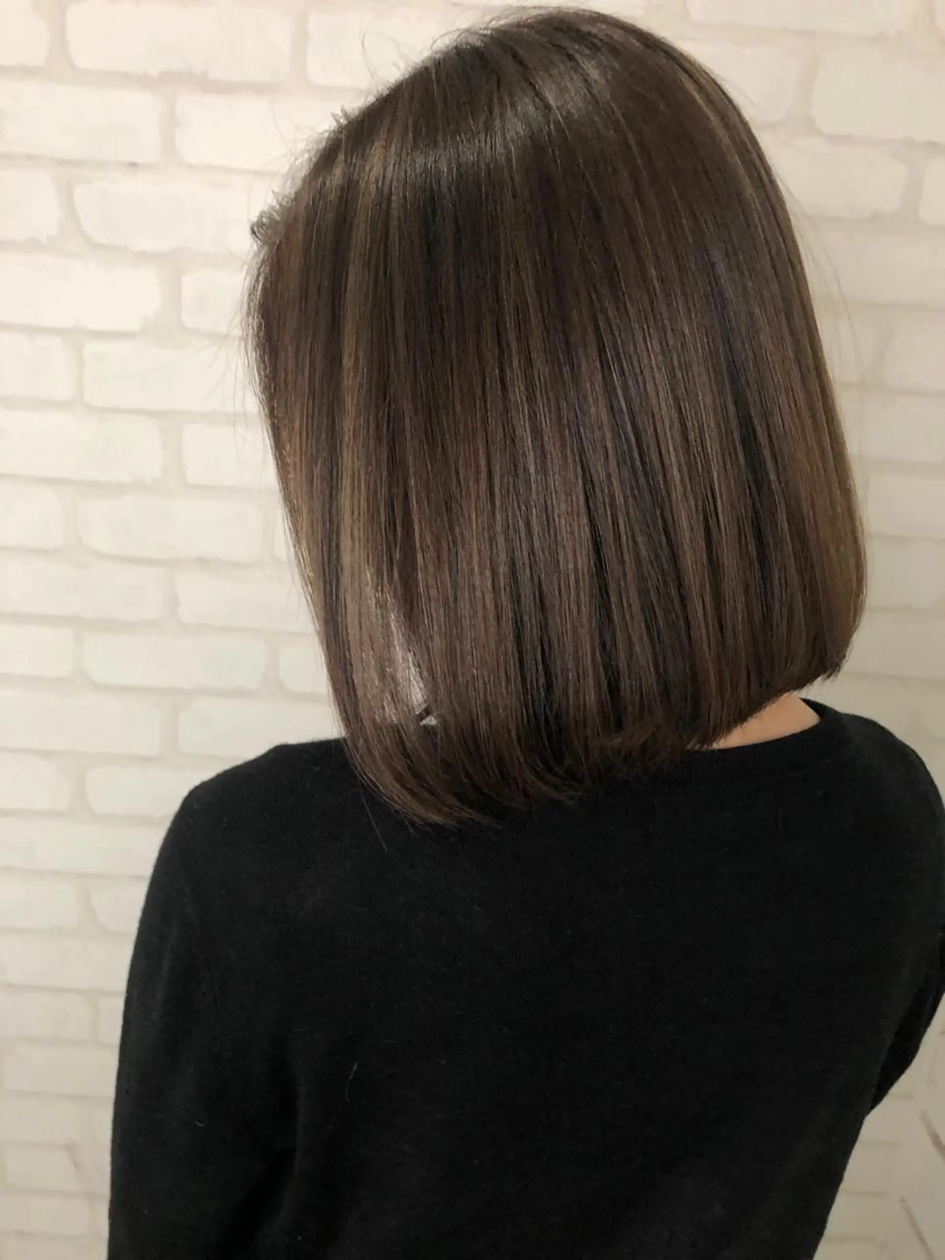 ミディアム カット ヘアカラー トリートメント ココルアナ 豊中美容室のヘアスタイル