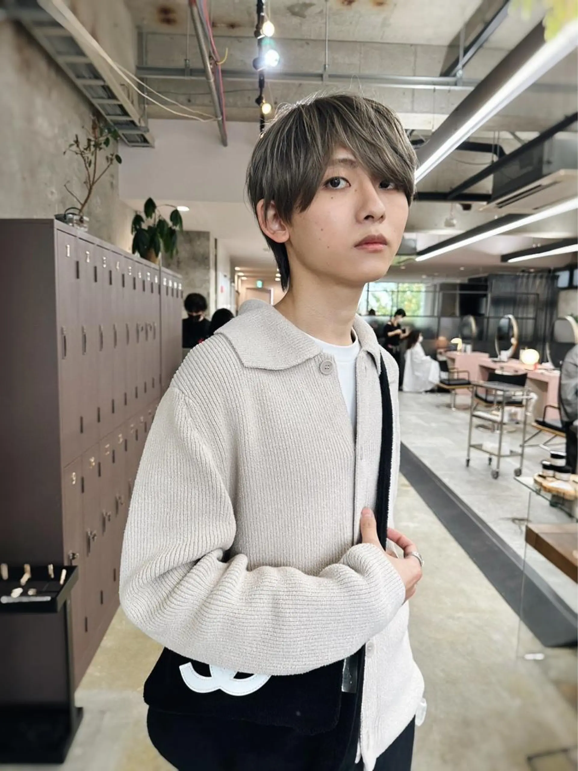 カラー メンズ フェザーパーマ/ 山口大輝のヘアスタイル