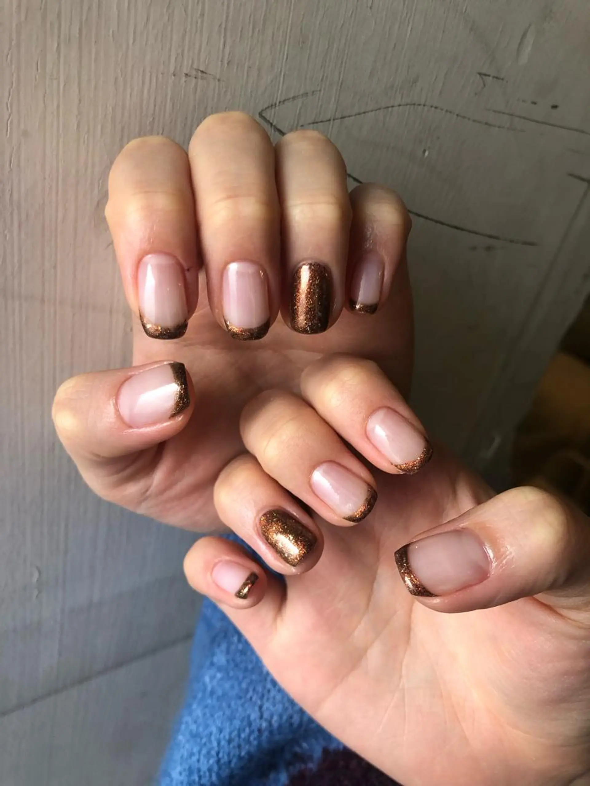 ネイル ブラウン ラメ(グリッター) muhl by DILL所属・. wakanaのネイルデザイン