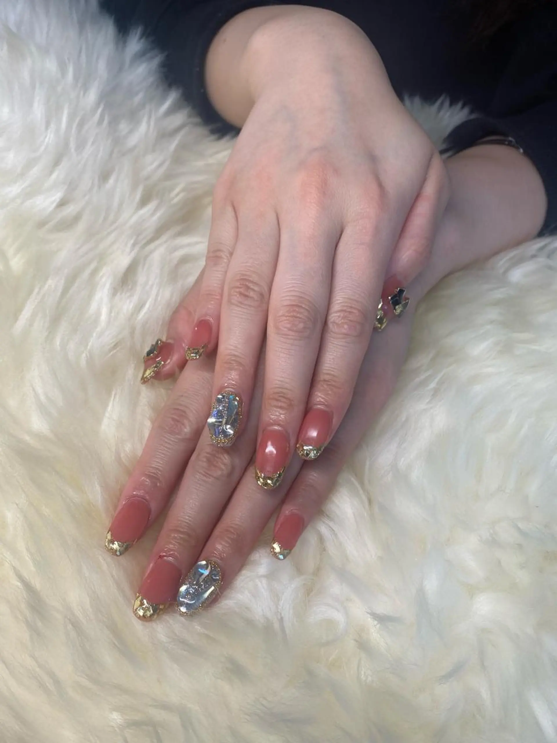 セミロング ハンドネイル ハンドケア 💜MIYA nail川崎店のネイルデザイン