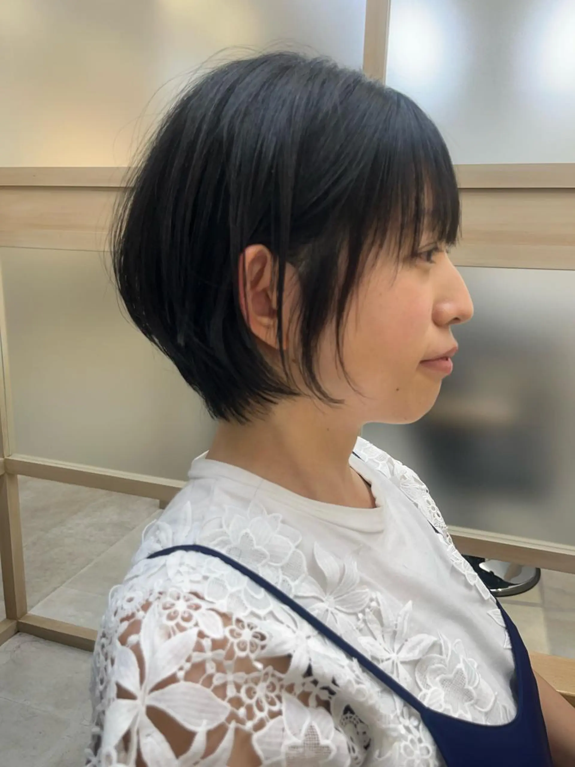 ショート パーマ カット 縮毛矯正 トリートメント 天野 涼のヘアスタイル