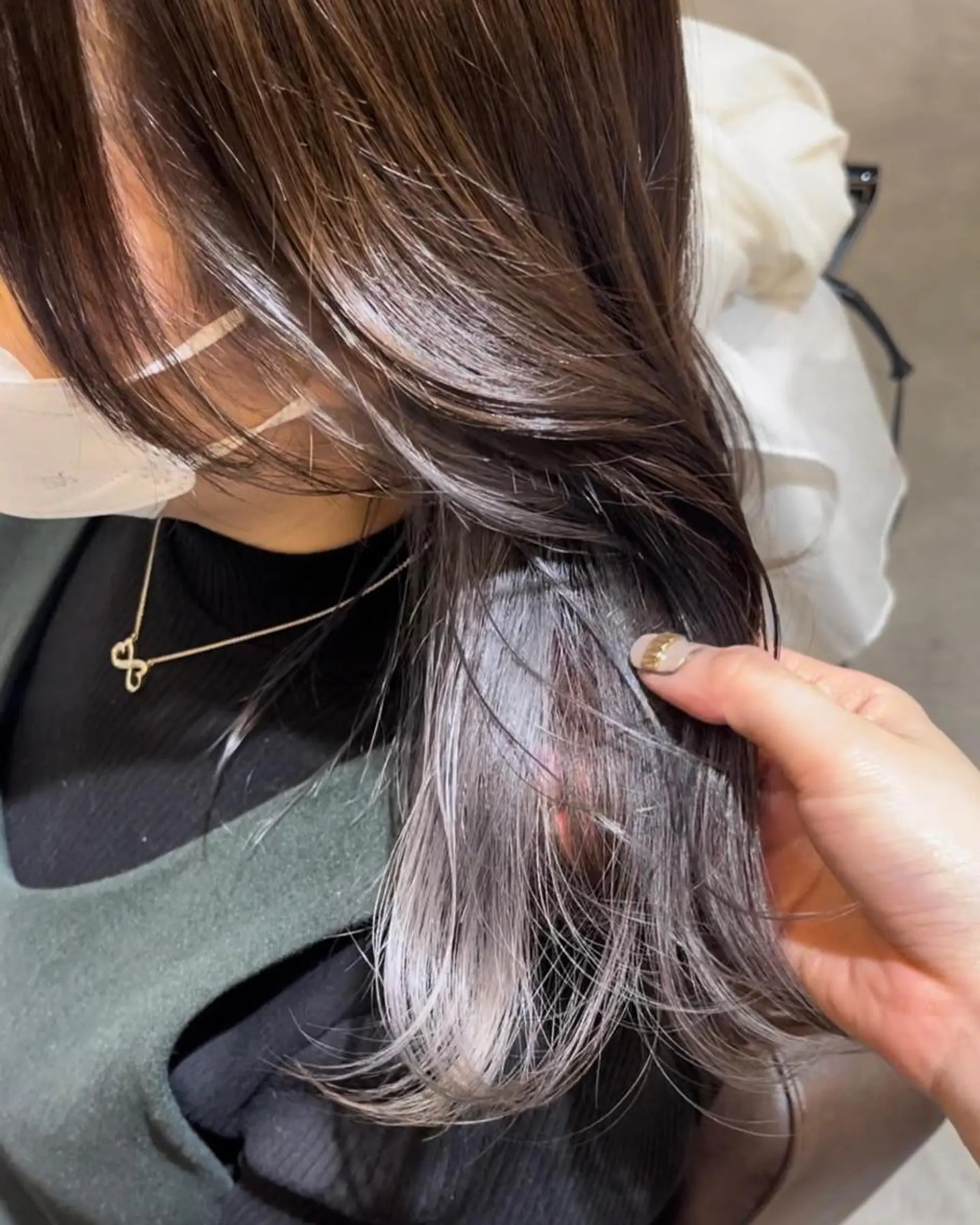 ミディアム カラー ヘアアレンジ 黒髪 ブリーチ インナーカラー 髪質改善 似合わせカット ❥【韓国風ヘア】 stylist 林❥のエステ・リラクイメージ