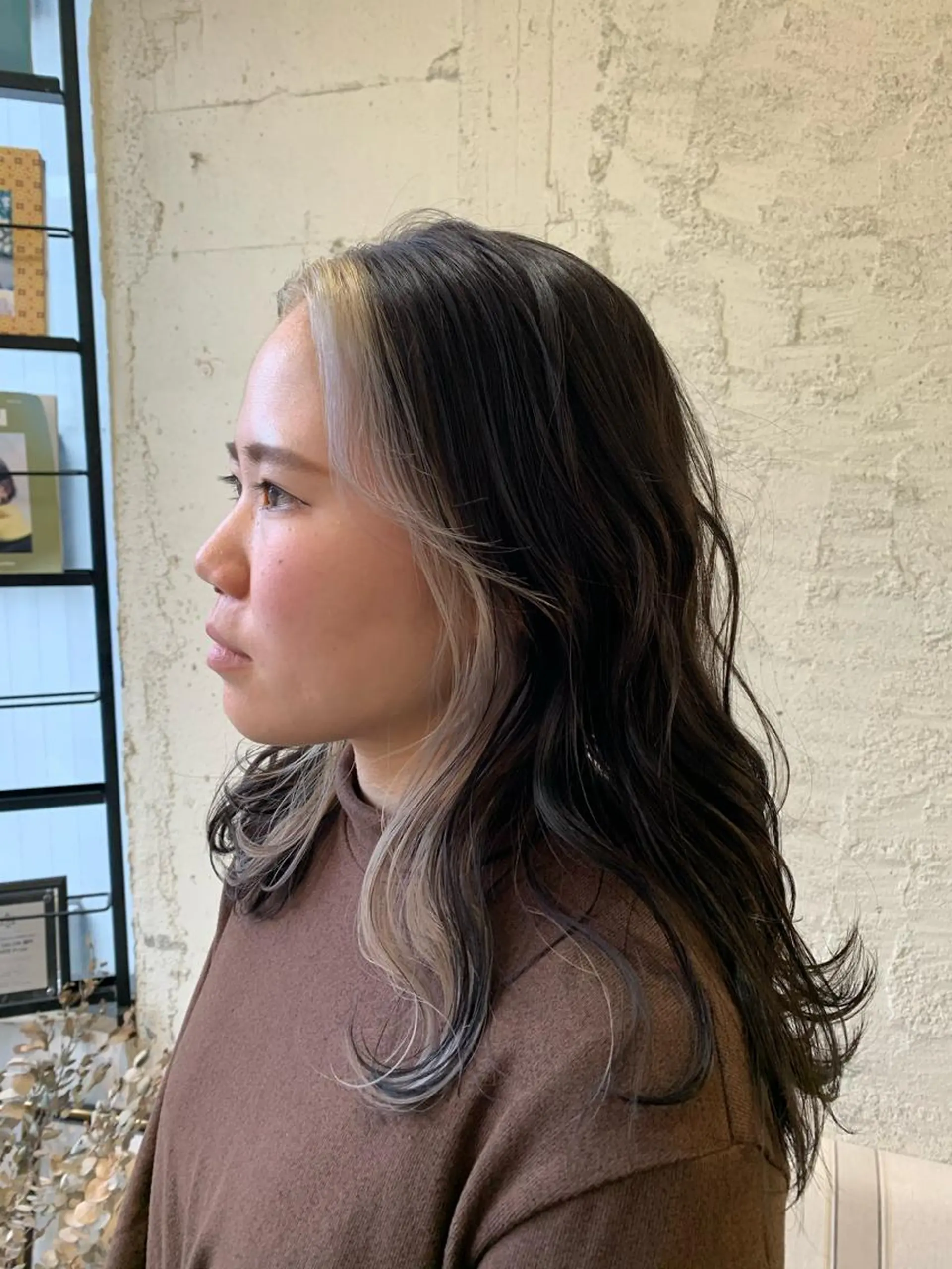 ミディアム カット ヘアカラー 髪質改善ストレート/ ブリーチ／渋谷　福田のヘアスタイル