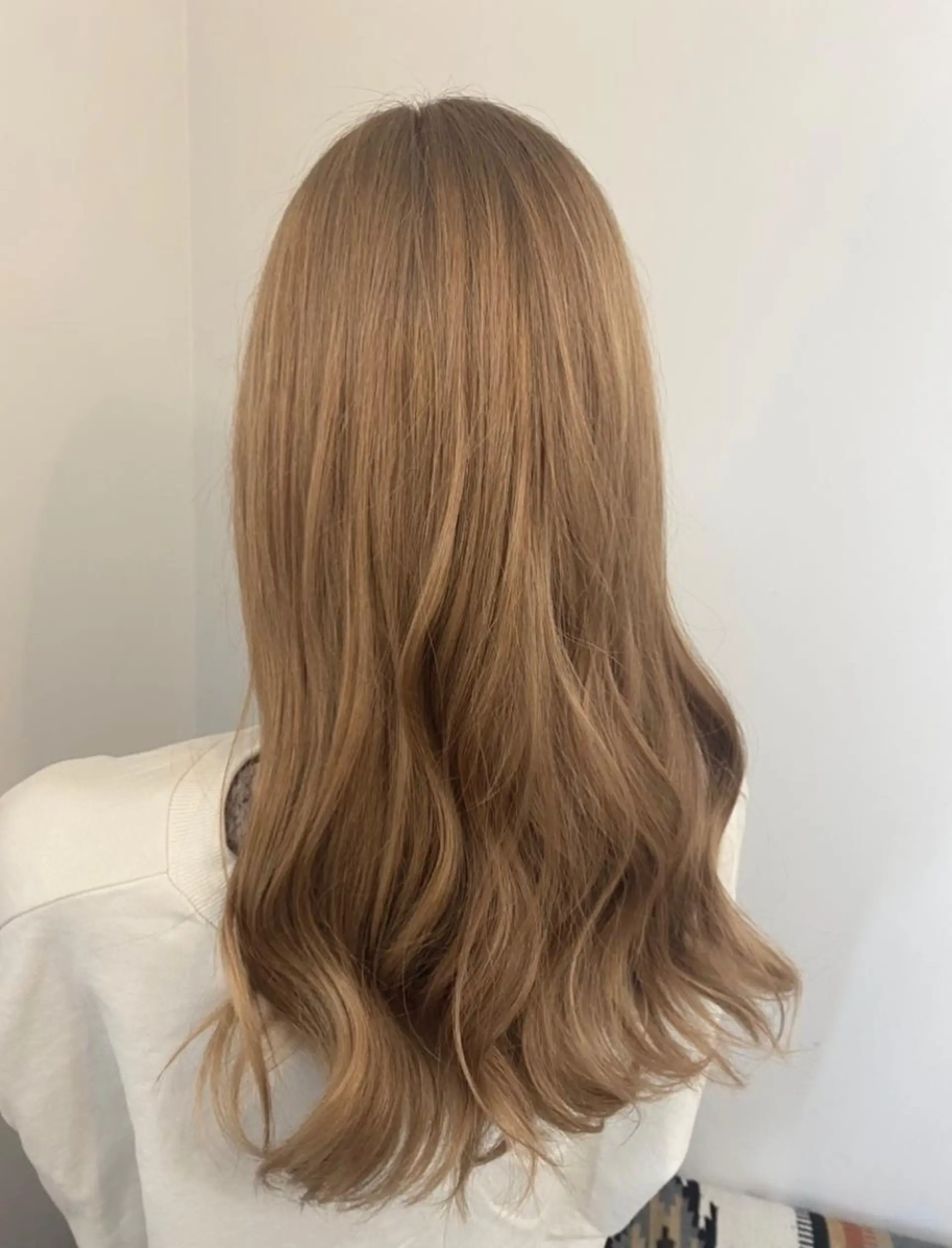 ロング ヘアカラー ブリーチ毛対応酸性 ストレート🌈サキのヘアスタイル