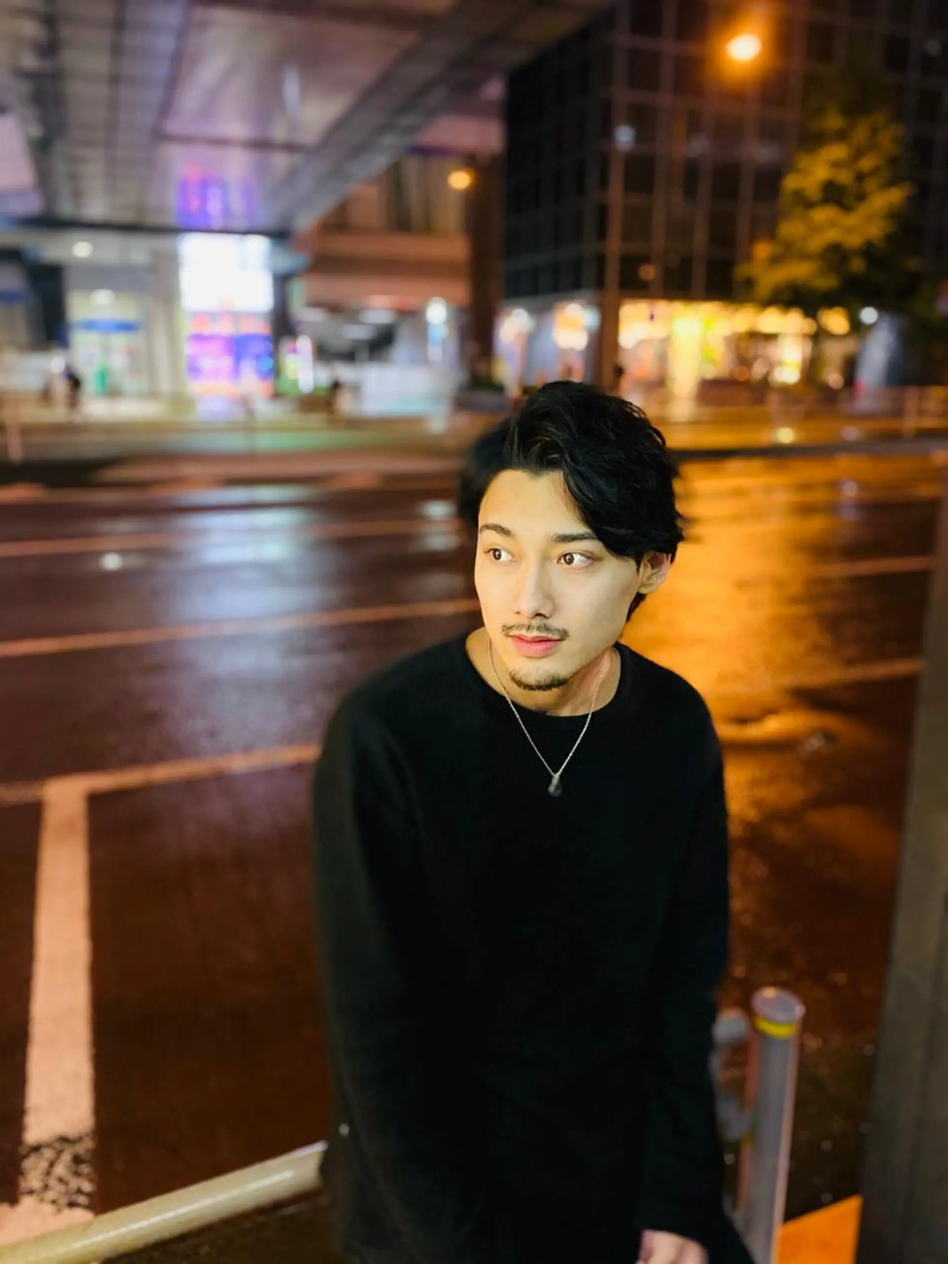 ミディアム パーマ メンズ ブロー東京　神田店所属・TAKUMI/神田/ ビジネス/フェードのヘアスタイル