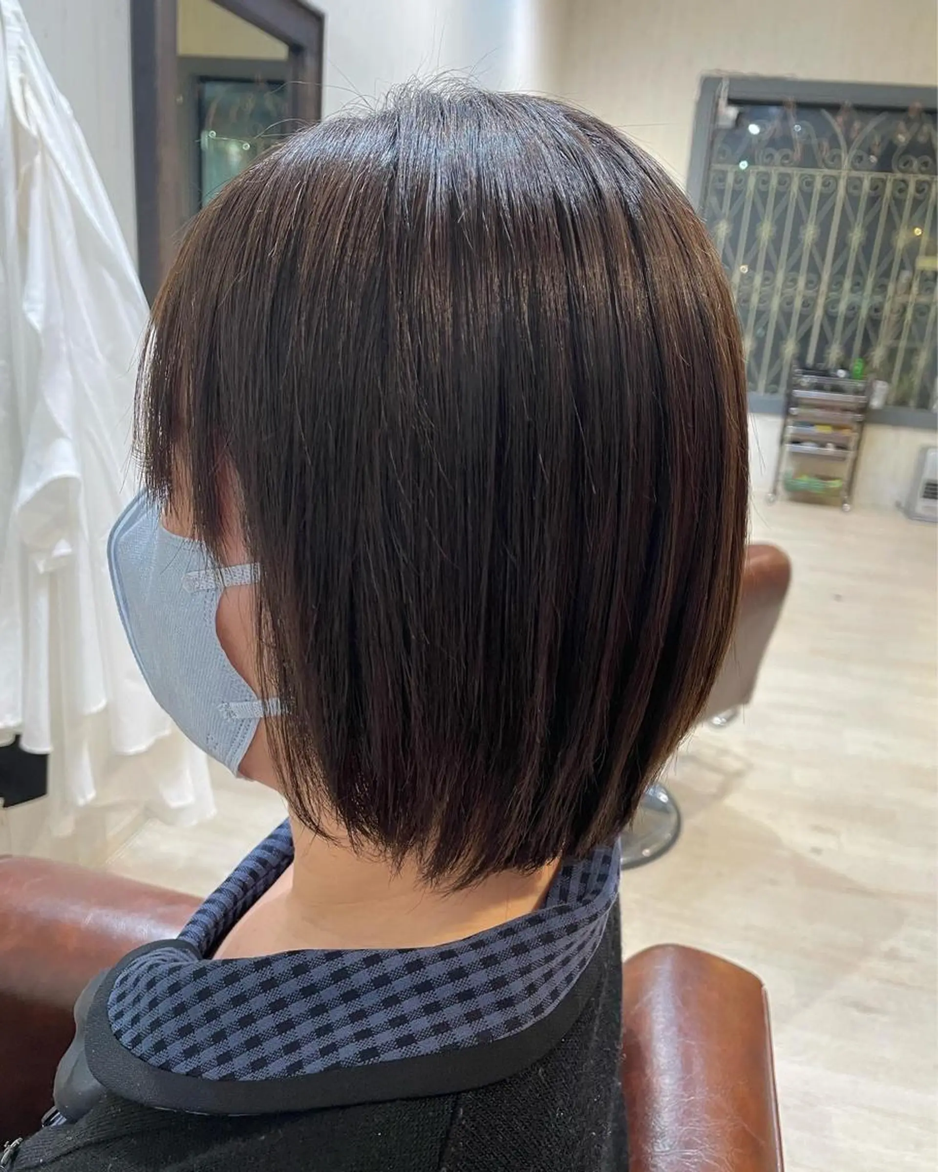 ミディアム 縮毛矯正 abbzi Hair Revo   West Side所属・abbzi アブジー 永島のヘアスタイル