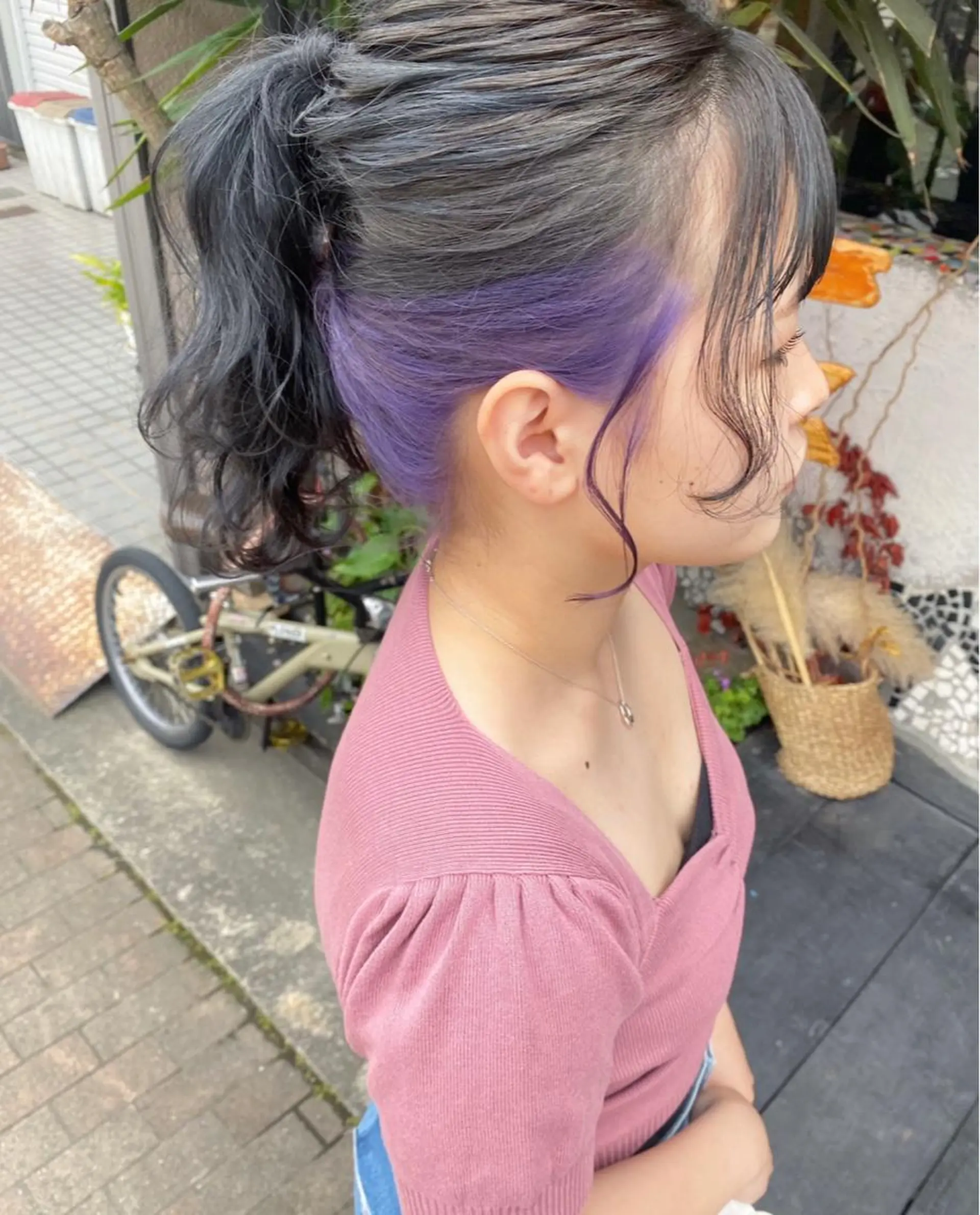 セミロング カラー ヘアカラー 玉木 育実のヘアスタイル