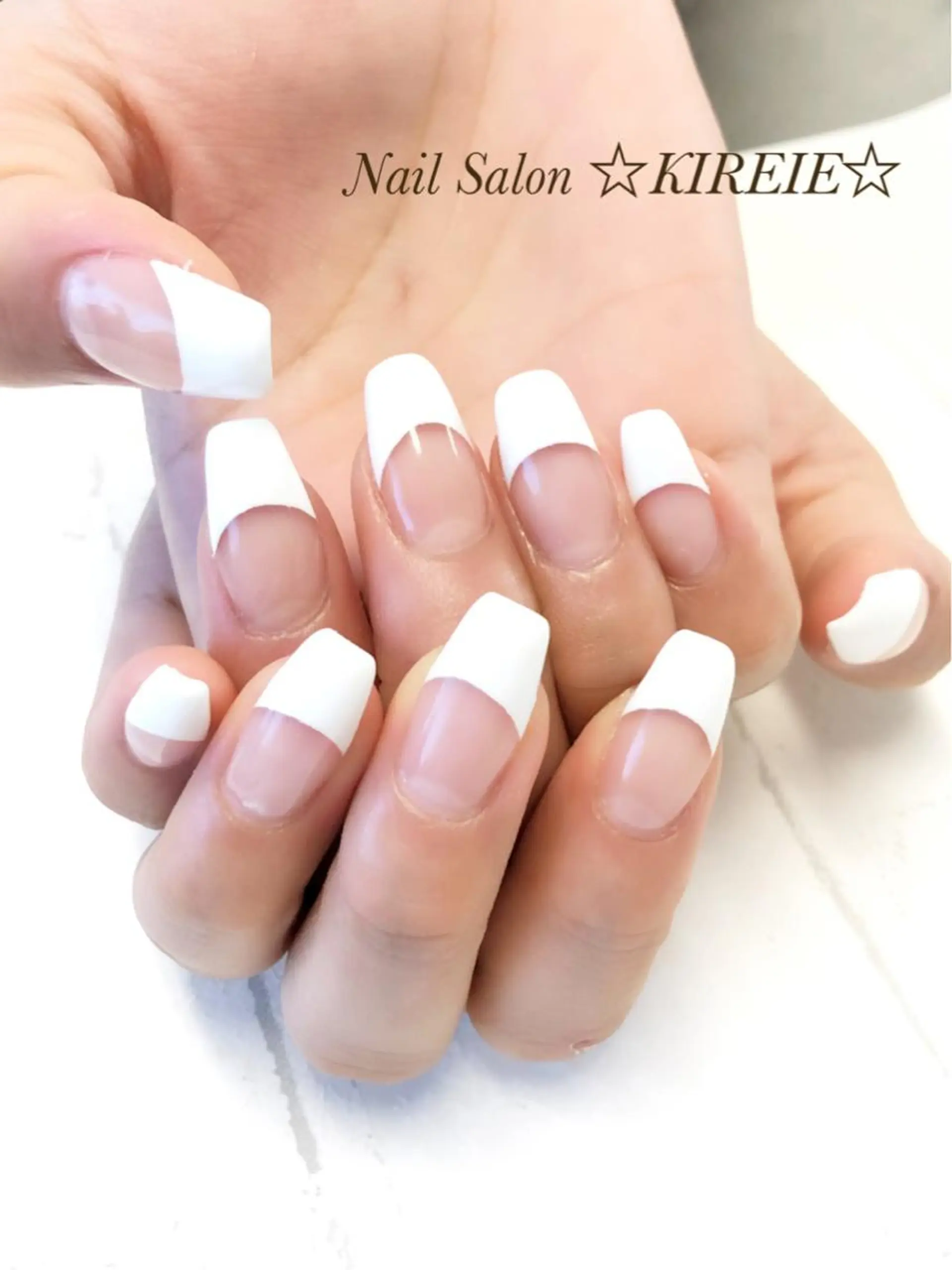 ネイル フレンチネイル スカルプネイル KIREIE NAILSのネイルデザイン