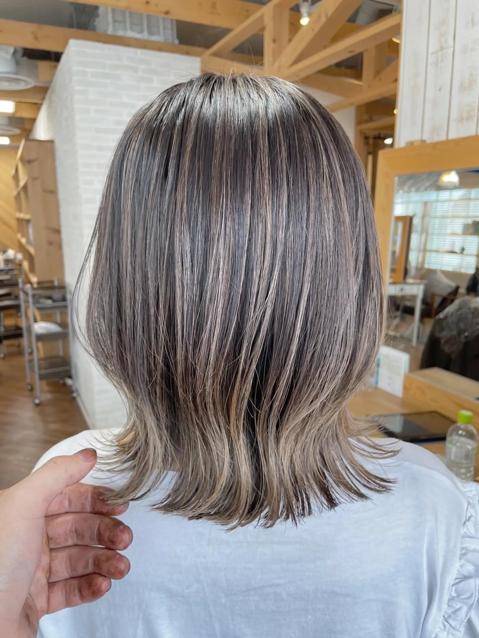 ミディアム カラー hair salon Ranun髪質改善のヘアスタイル