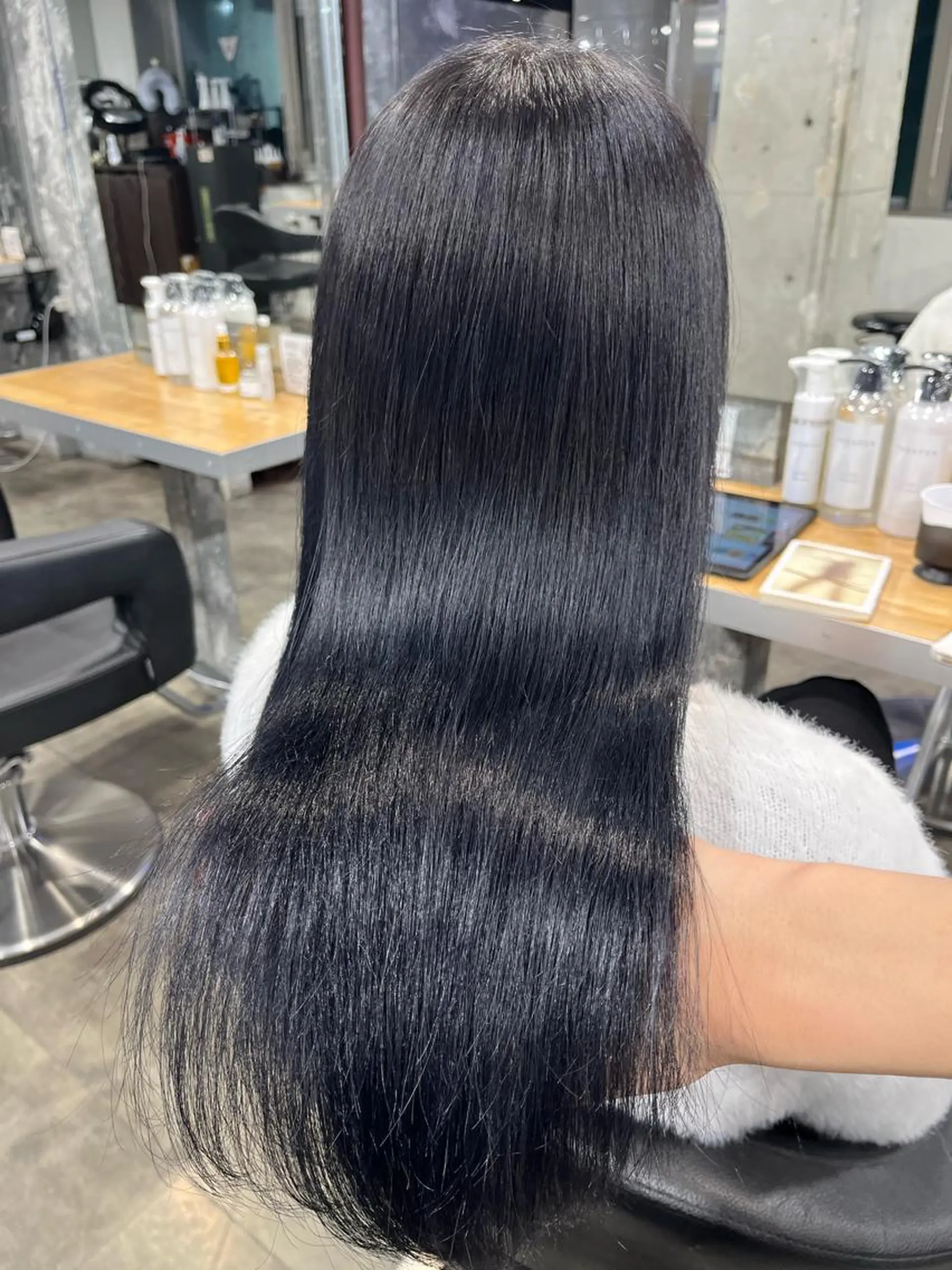 ロング ヘアカラー トリートメント ヘッドスパ ヘアセット I S所属・🌿透明感カラー‪ 縮毛矯正✨かずきのヘアスタイル