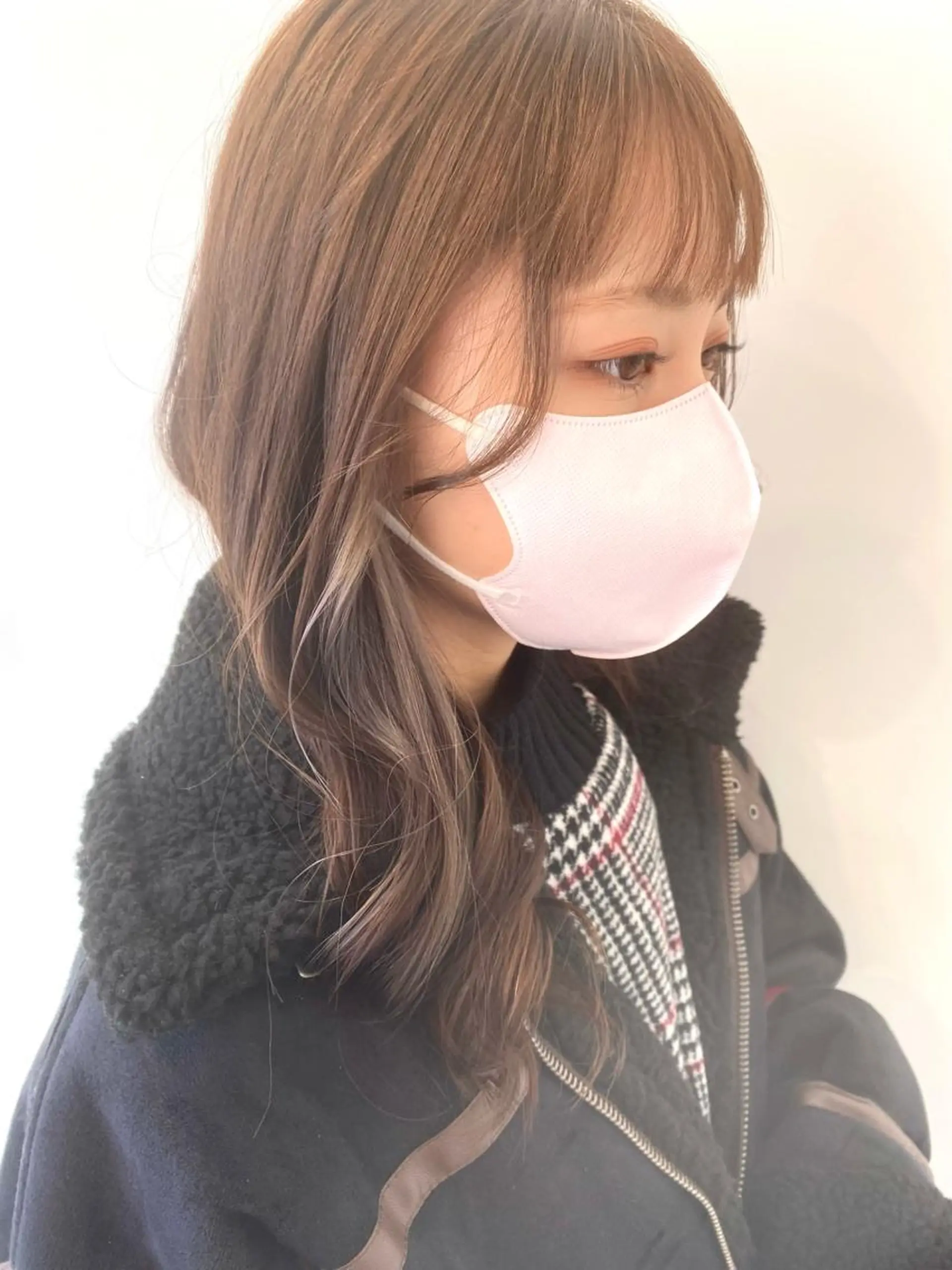 カラー イヤリングカラー グレージュ ヘアカラー 🎀暖色/ ピンク🎀seinaのヘアスタイル