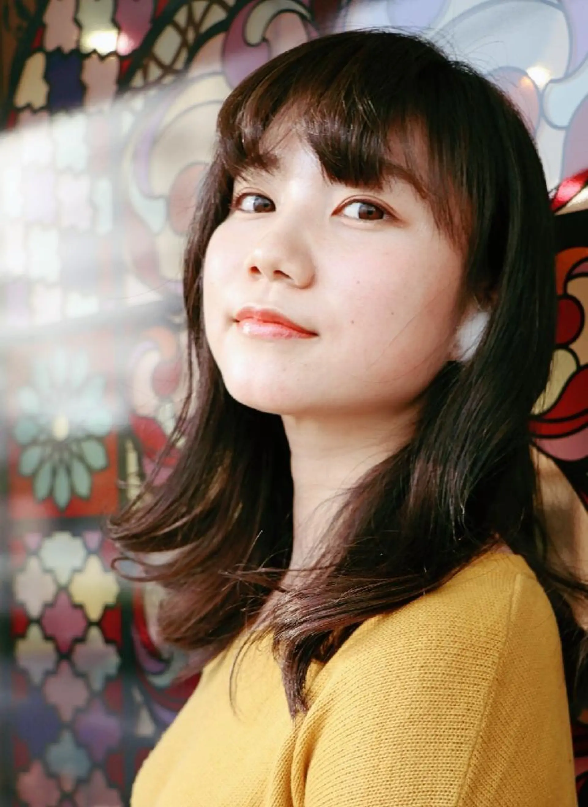 ミディアム カラー パーマ アディクシーカラー イルミナカラー LAMP HAIR  ランプヘアー所属・徳永 博志のヘアスタイル