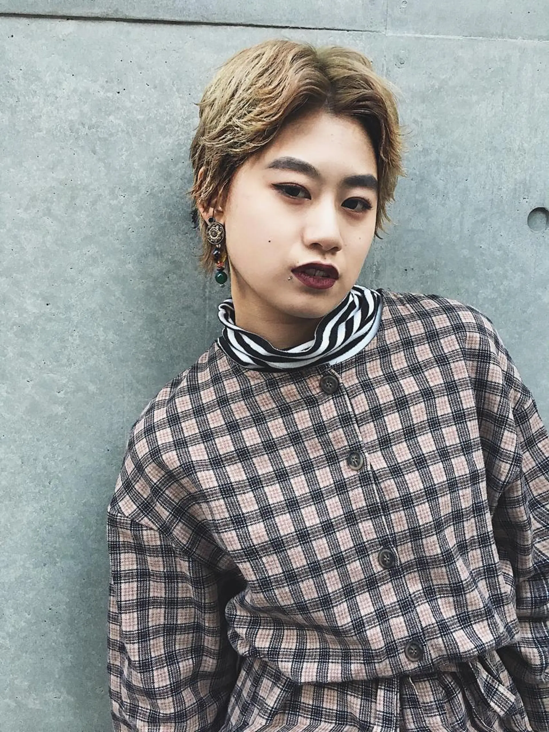 ショート カラー レイヤーカット/ パーマ/鎌田実奈歩のヘアスタイル