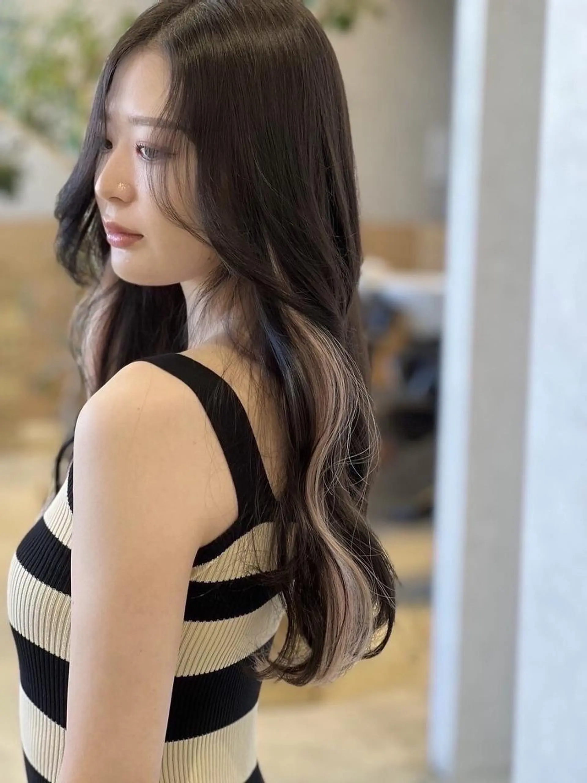 ロング EARTH川越/オー ナー/阿部建のヘアスタイル