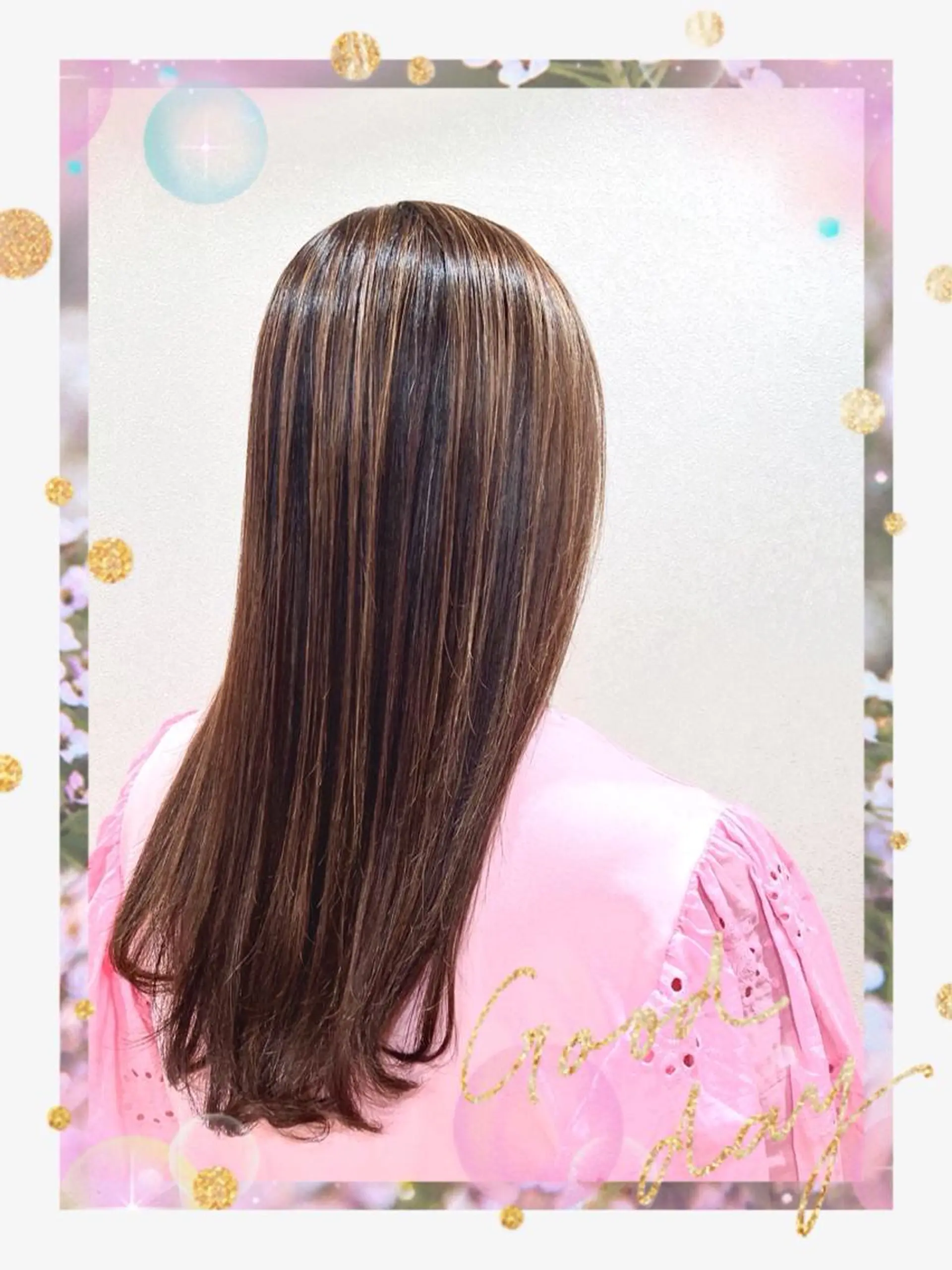 ロング カラー Annon プライベートサロンのヘアスタイル