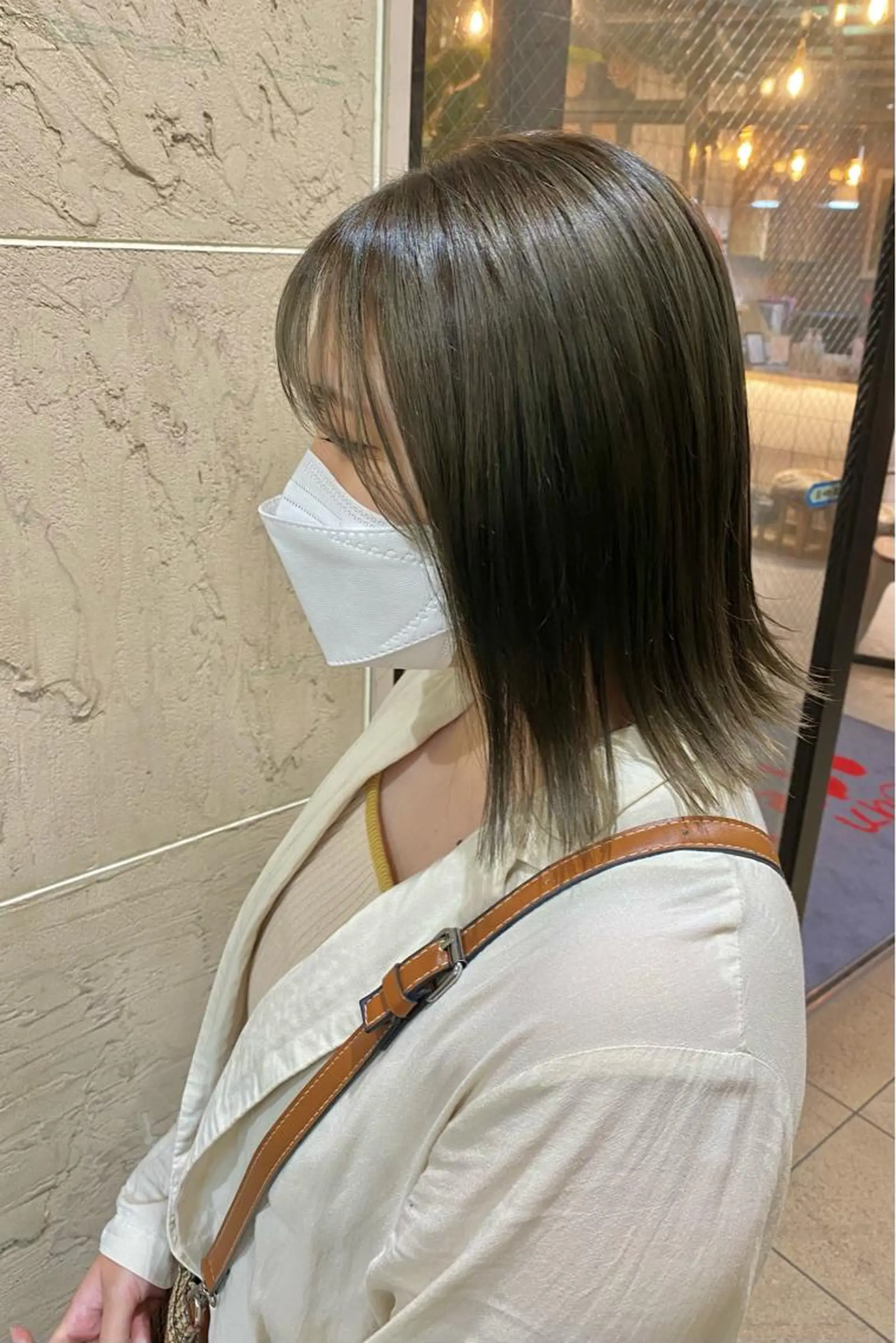 ミディアム カラー 菊地 紗矢のヘアスタイル