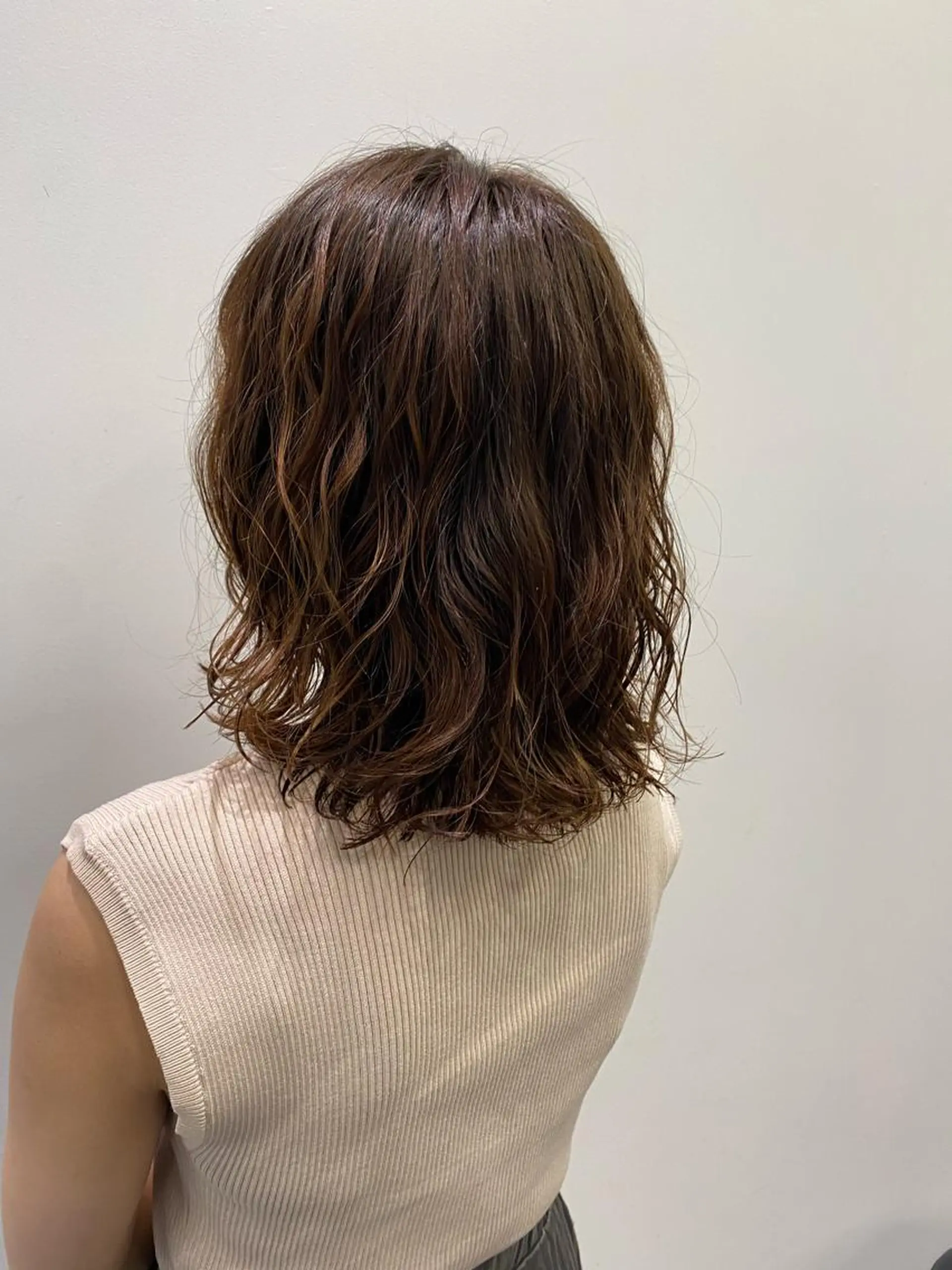 ミディアム パーマ ミディアムパーマ デジタルパーマ カット パーマ トリートメント ✨透明感カラー✨ 🦖佐々木未来🦕のヘアスタイル