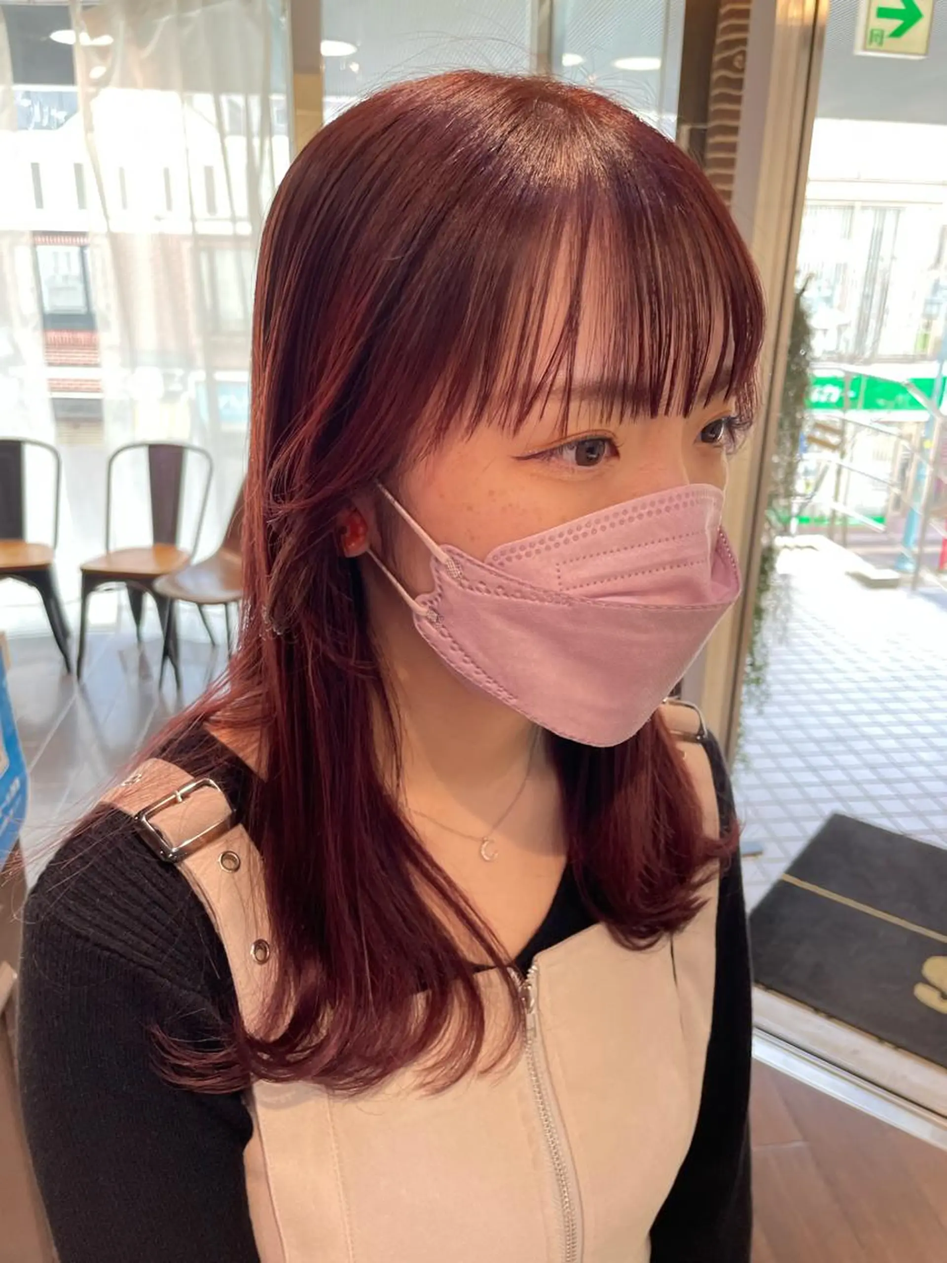 セミロング カラー 個性派ネイル 🌼 ハルカ ♡のマツエク・マツパデザイン