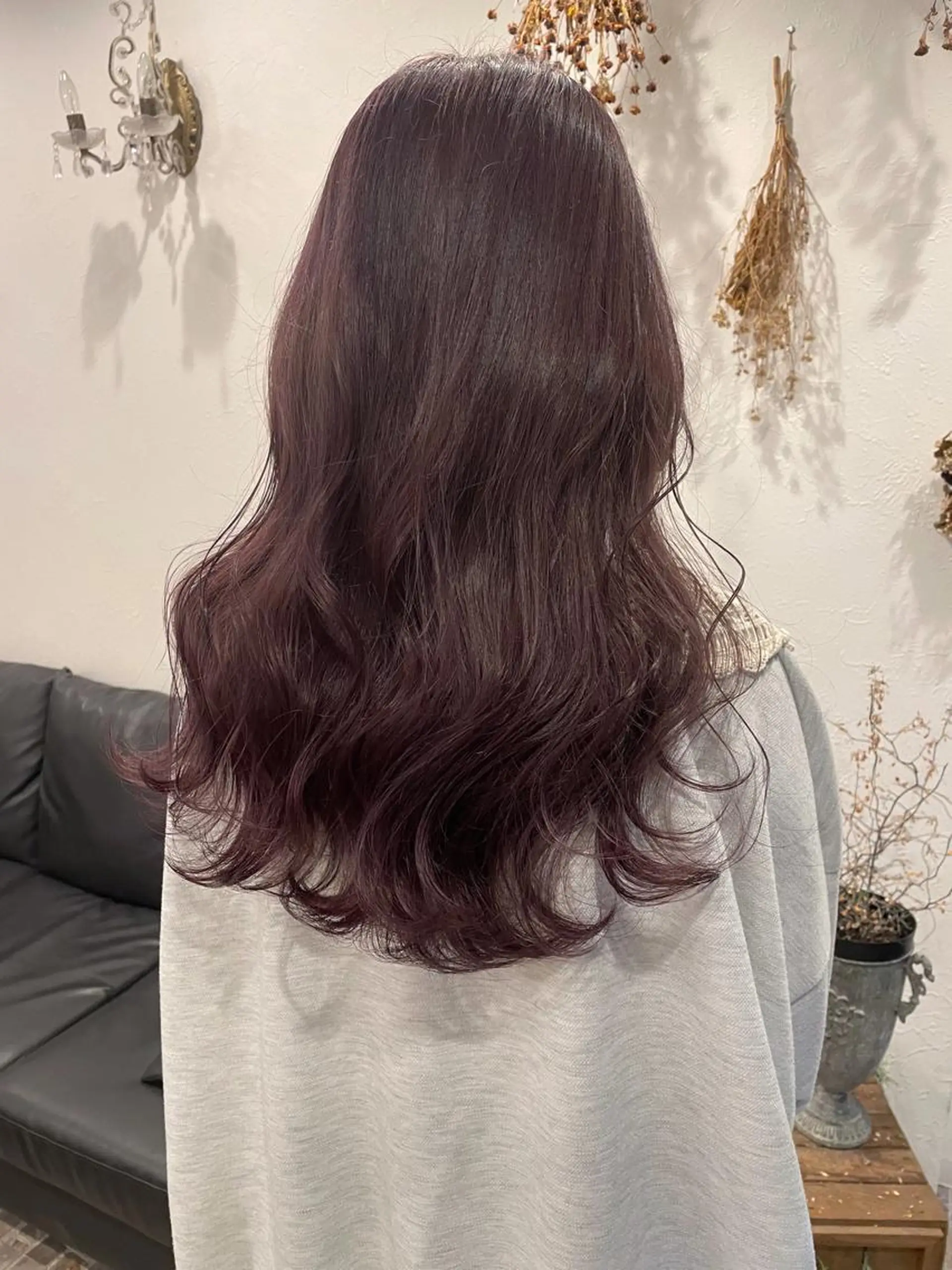 ロング カラー グレージュ ラベンダーカラー ラベンダーグレージュ ラベンダーグレー ヘアカラー m ā l o.🌷 サカモトマイコのヘアスタイル