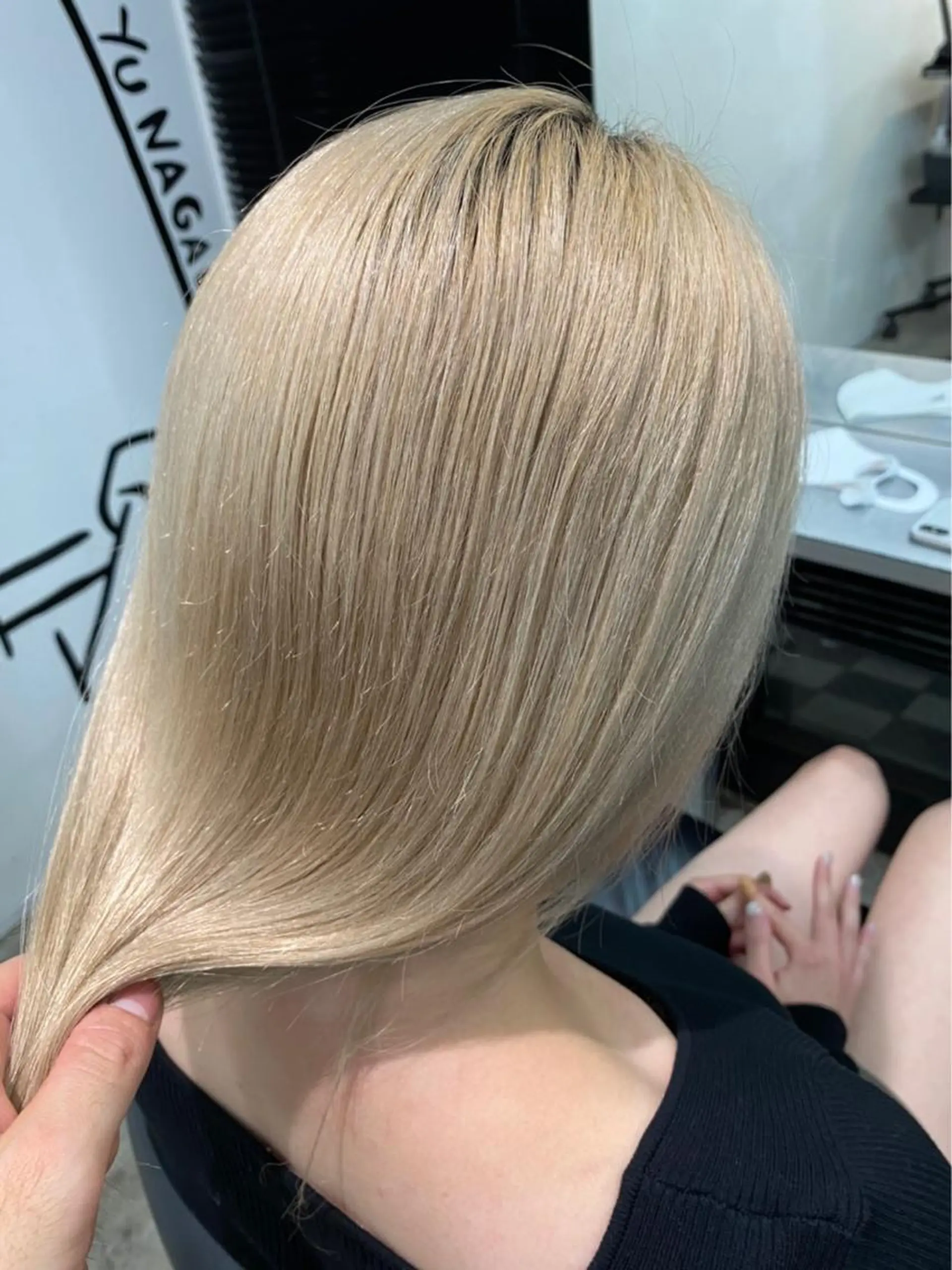 セミロング カラー ヘアカラー トリートメント 💗💗韓国レイヤー yu-ki💗💗のヘアスタイル