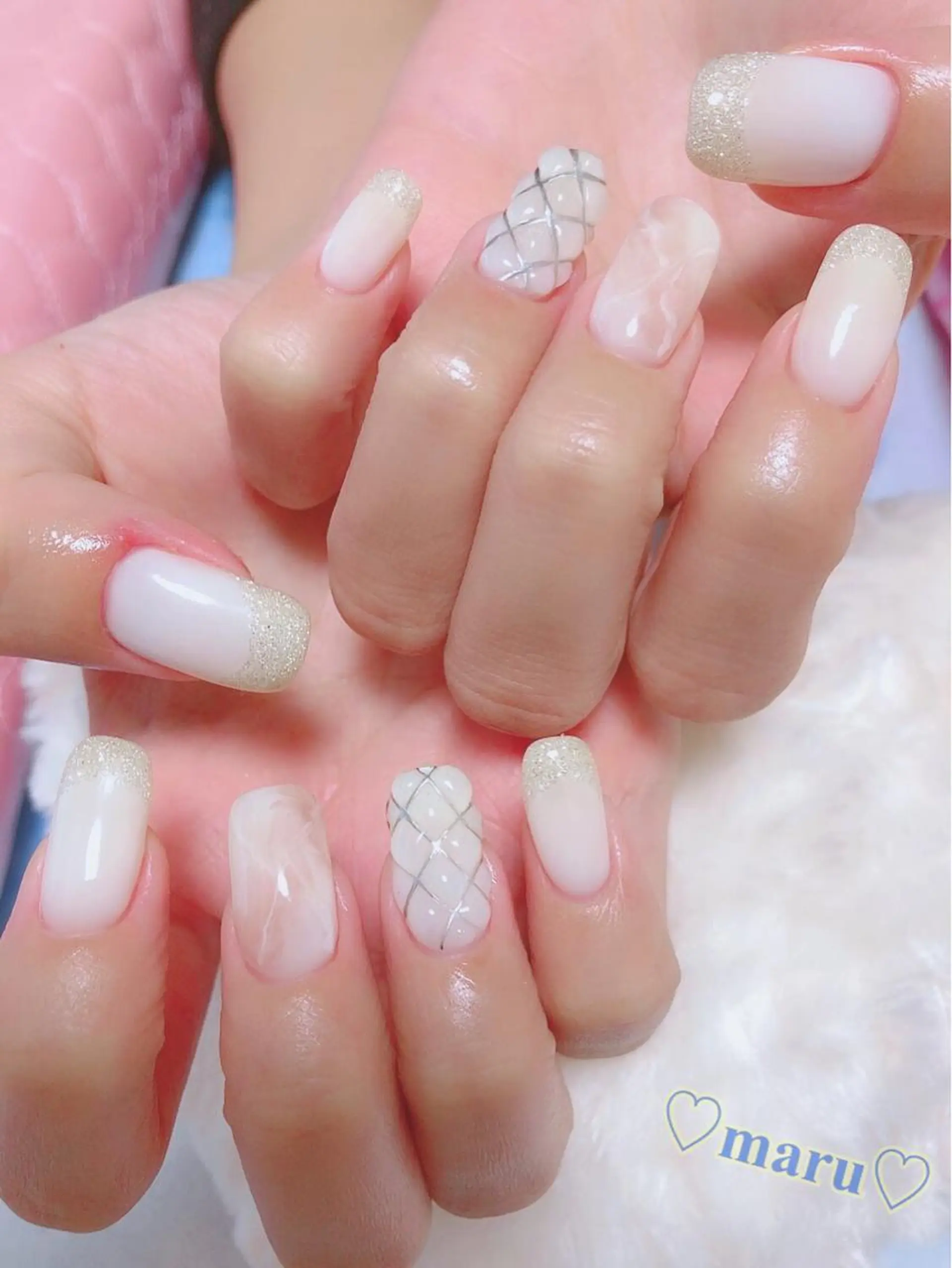 ネイル ハンドネイル フットネイル まるみ ♡のネイルデザイン