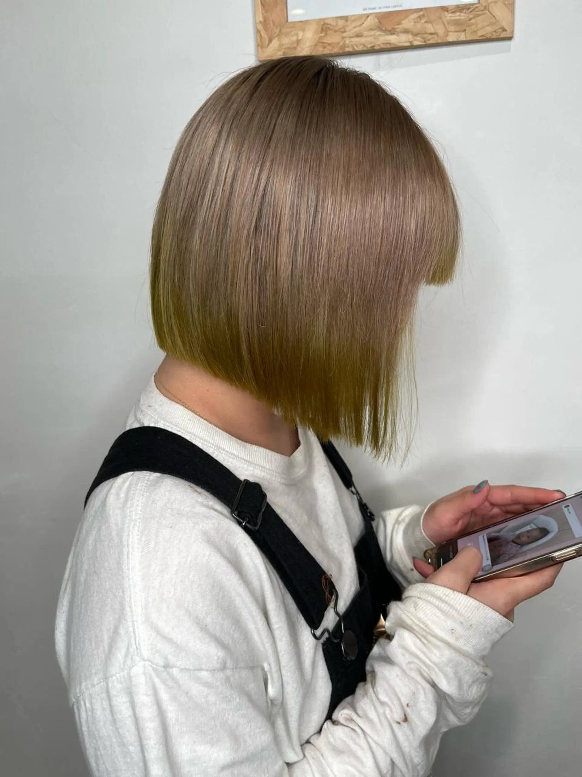 セミロング バレイヤージュモデル 小林匠❤️‍🔥のヘアスタイル