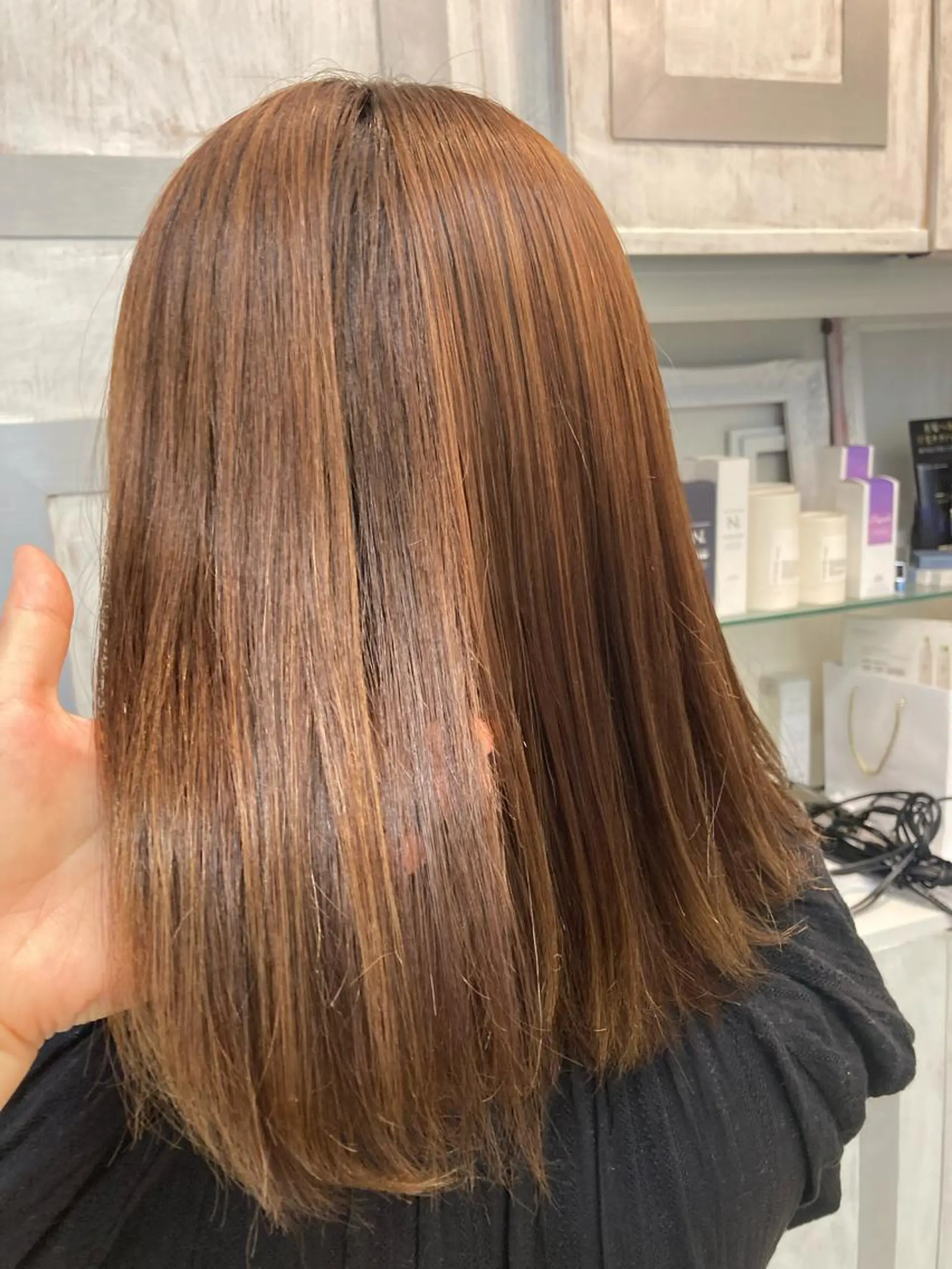 セミロング 縮毛矯正 GOSSIP所属・GOSSIP信国 瑞絵のヘアスタイル