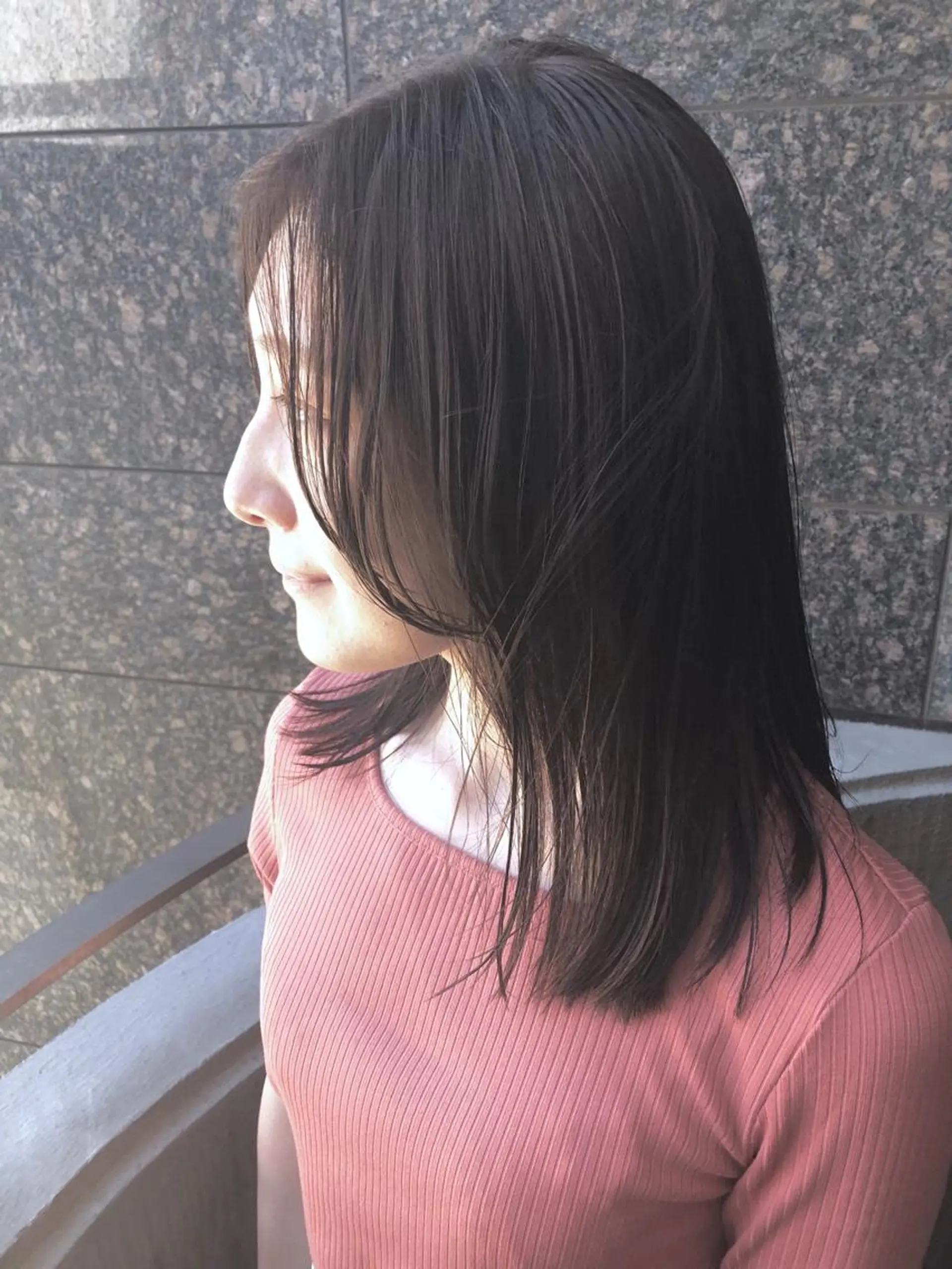 ミディアム ボブ ハイレイヤー レイヤーカット color & care  Lita所属・カラーアンドケアリタ kitamuuuのヘアスタイル