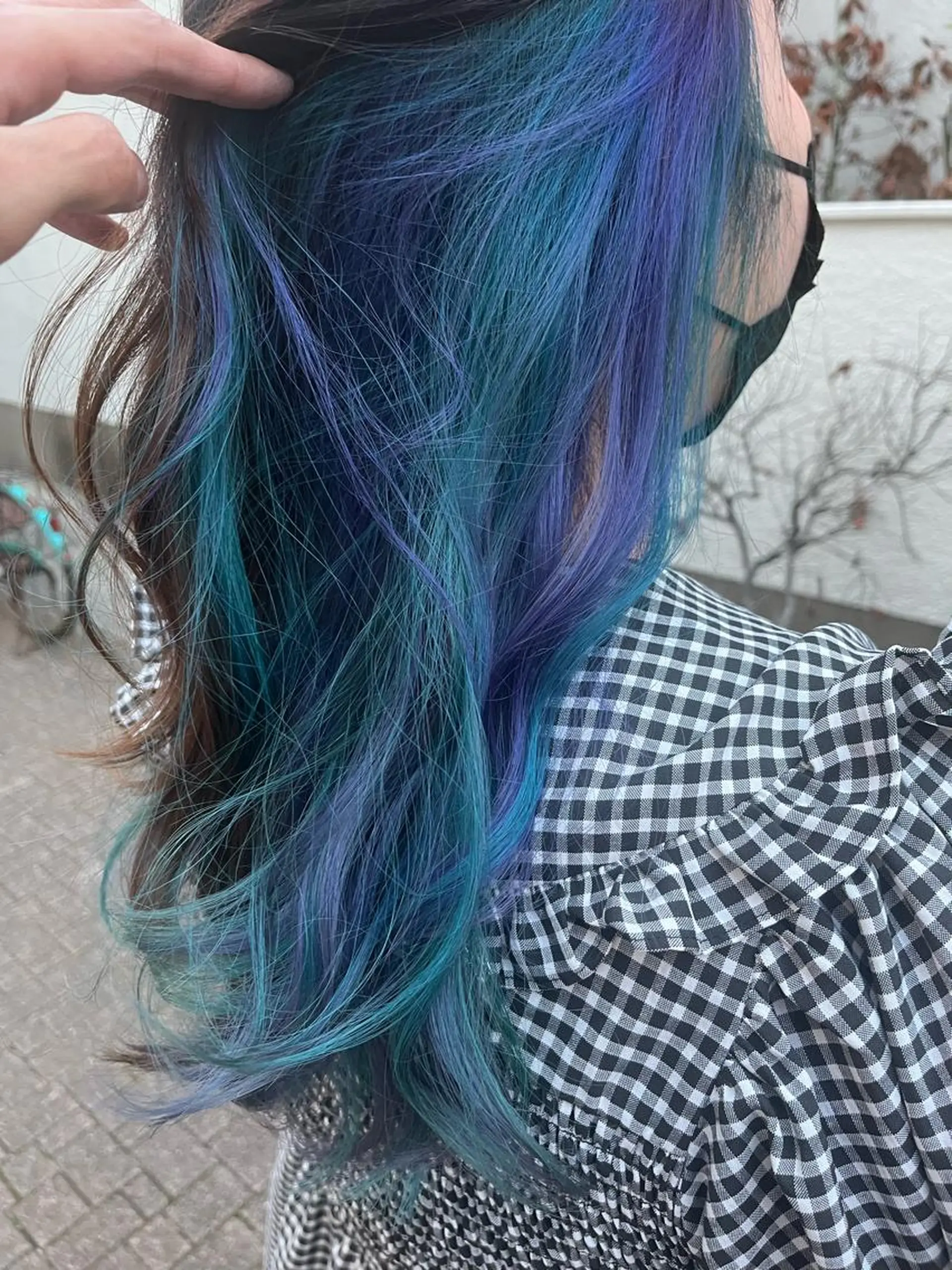 ロング カラー ショートボブ アッシュ バレイヤージュ ミストバング ベージュカラー カット ヘアカラー トリートメント 原宿サロン代表 デザインカラー伊藤卓のヘアスタイル