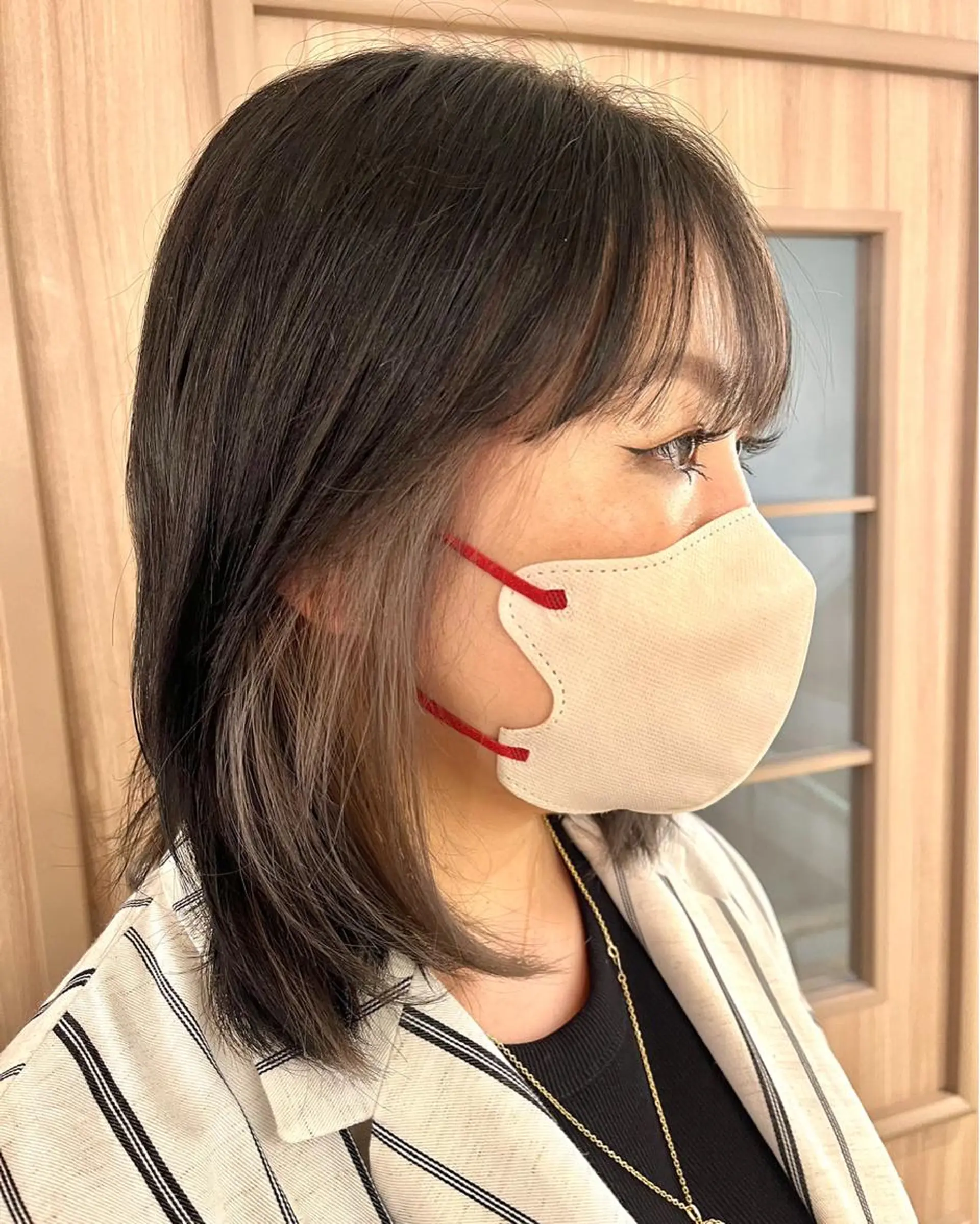 ミディアム ヘアカラー ショート/ボブ/透明 感カラー/高橋あみのヘアスタイル