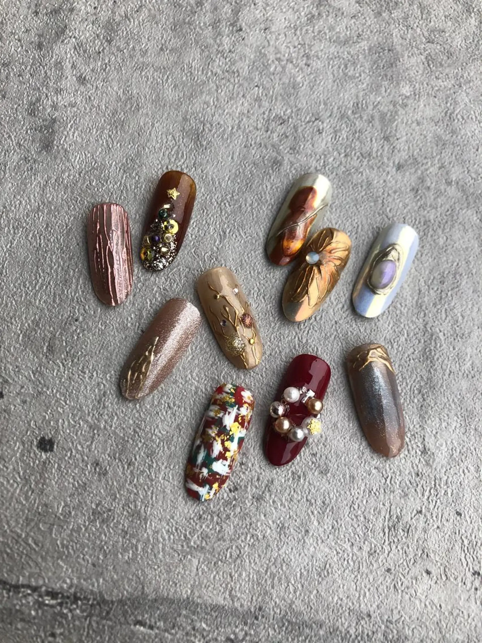 ネイル アートネイル ニュアンスネイル ワンカラーネイル 冬ネイル クリスマス casita（カシータ）所属・thrush nailsのネイルデザイン