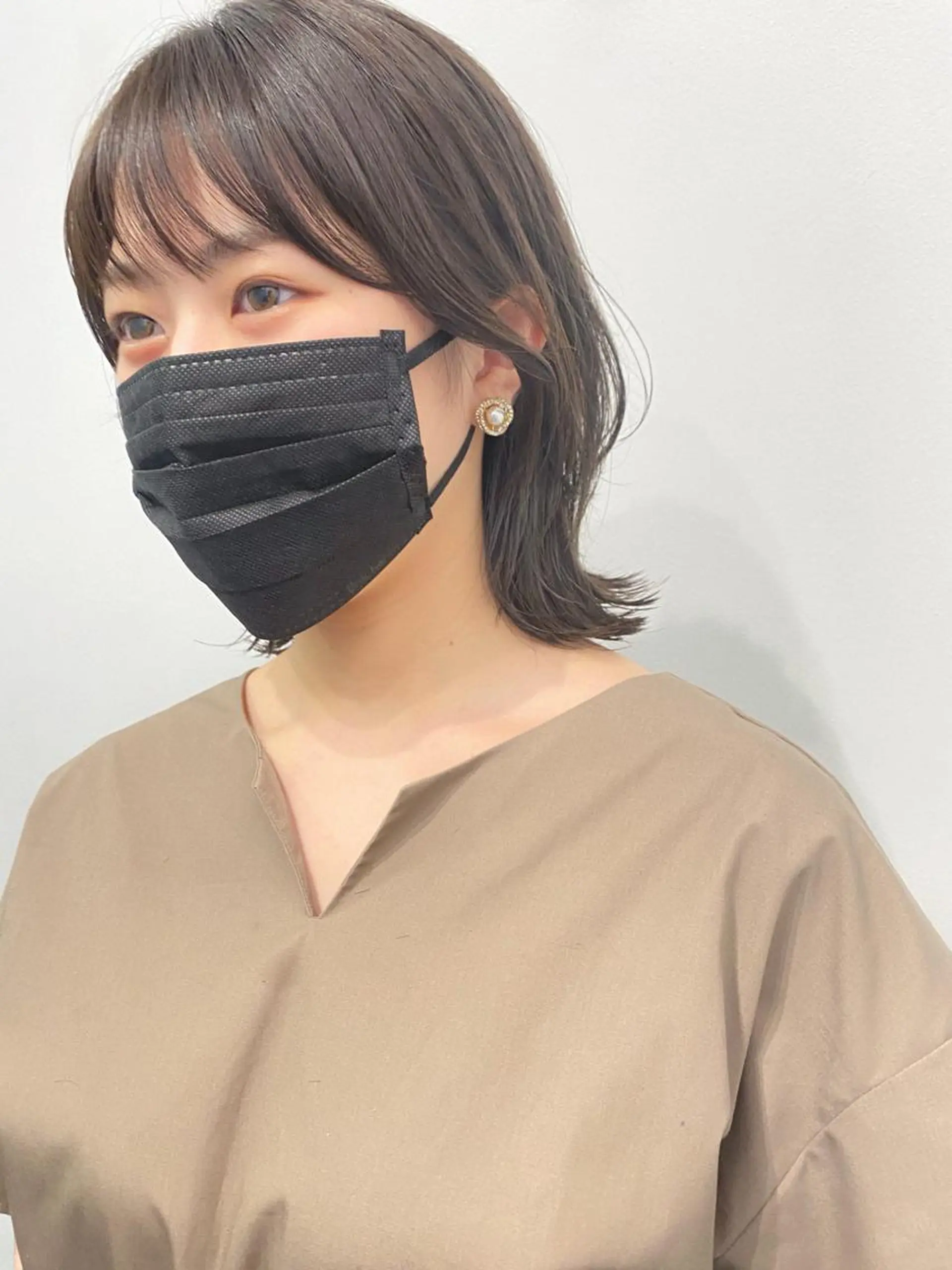 ミディアム カラー THE DAY所属・AKI HASHIMOTOのヘアスタイル