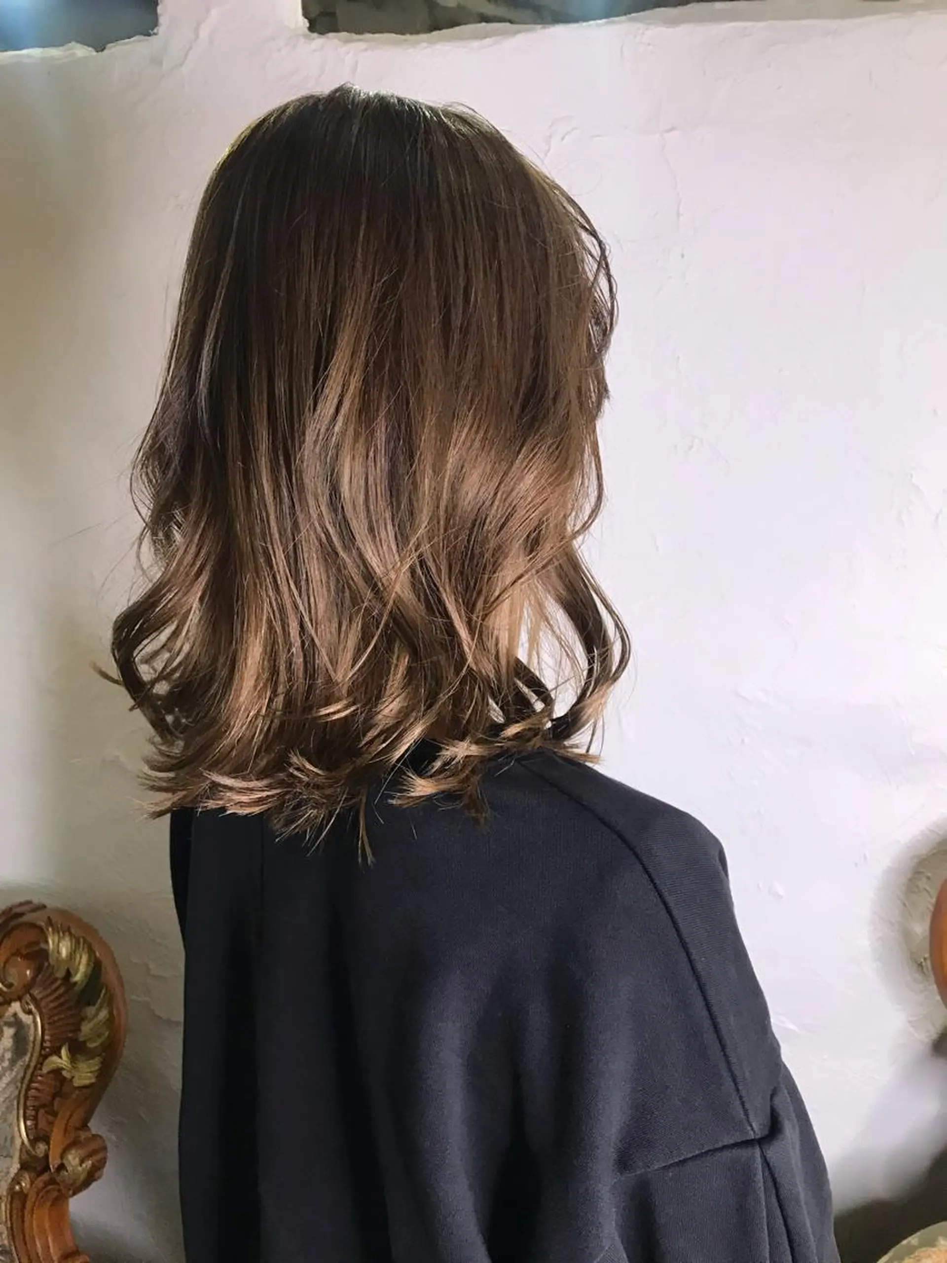 ミディアム ハイライト 伊藤 優希のヘアスタイル