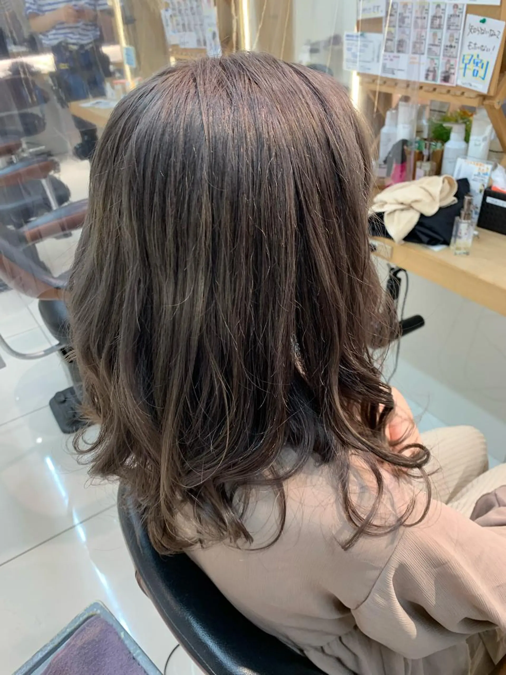 セミロング カラー 透明感カラー/ ダブルカラー /ソラのヘアスタイル